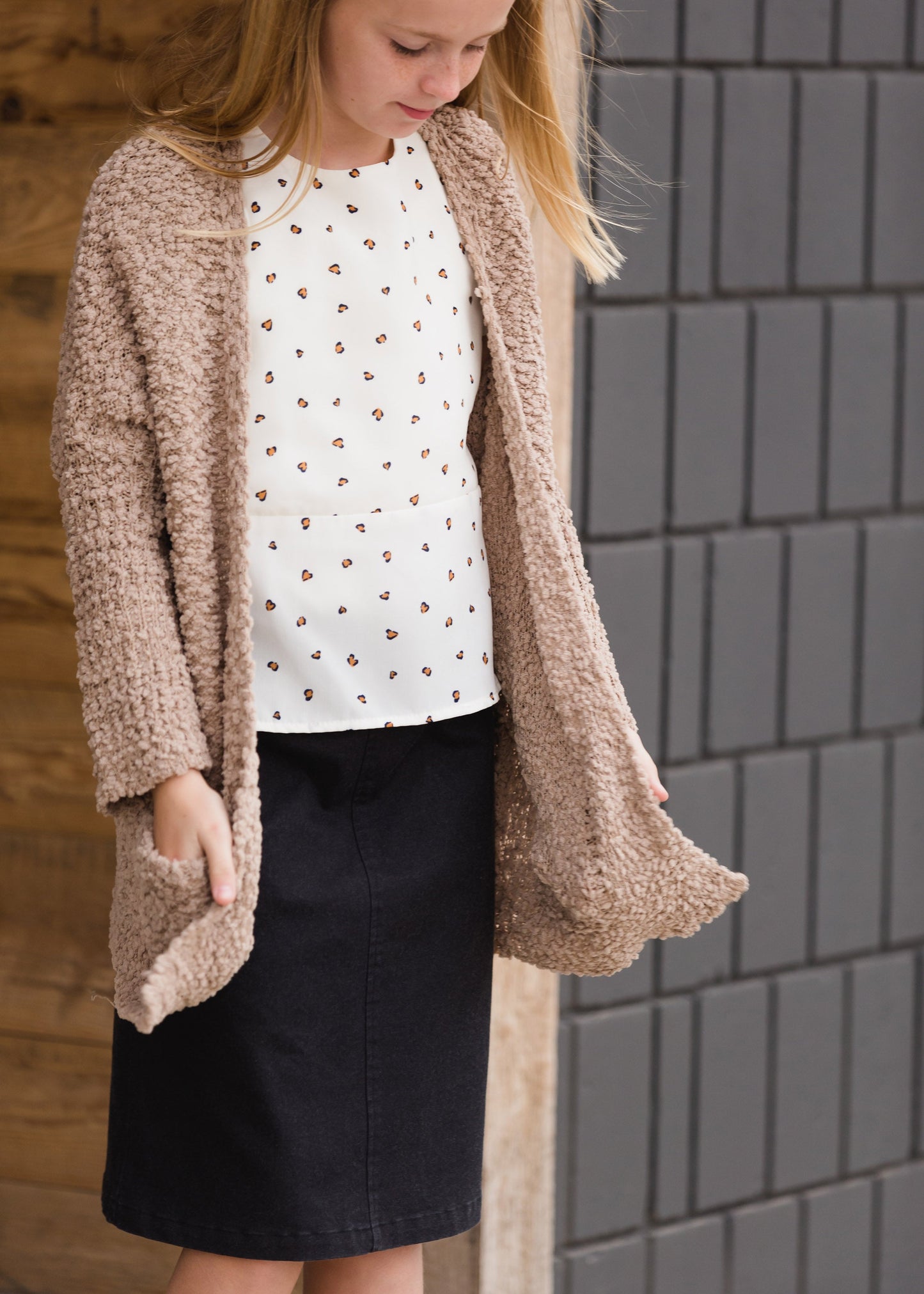 Animal Print Peplum Top - FINAL SALE Tops