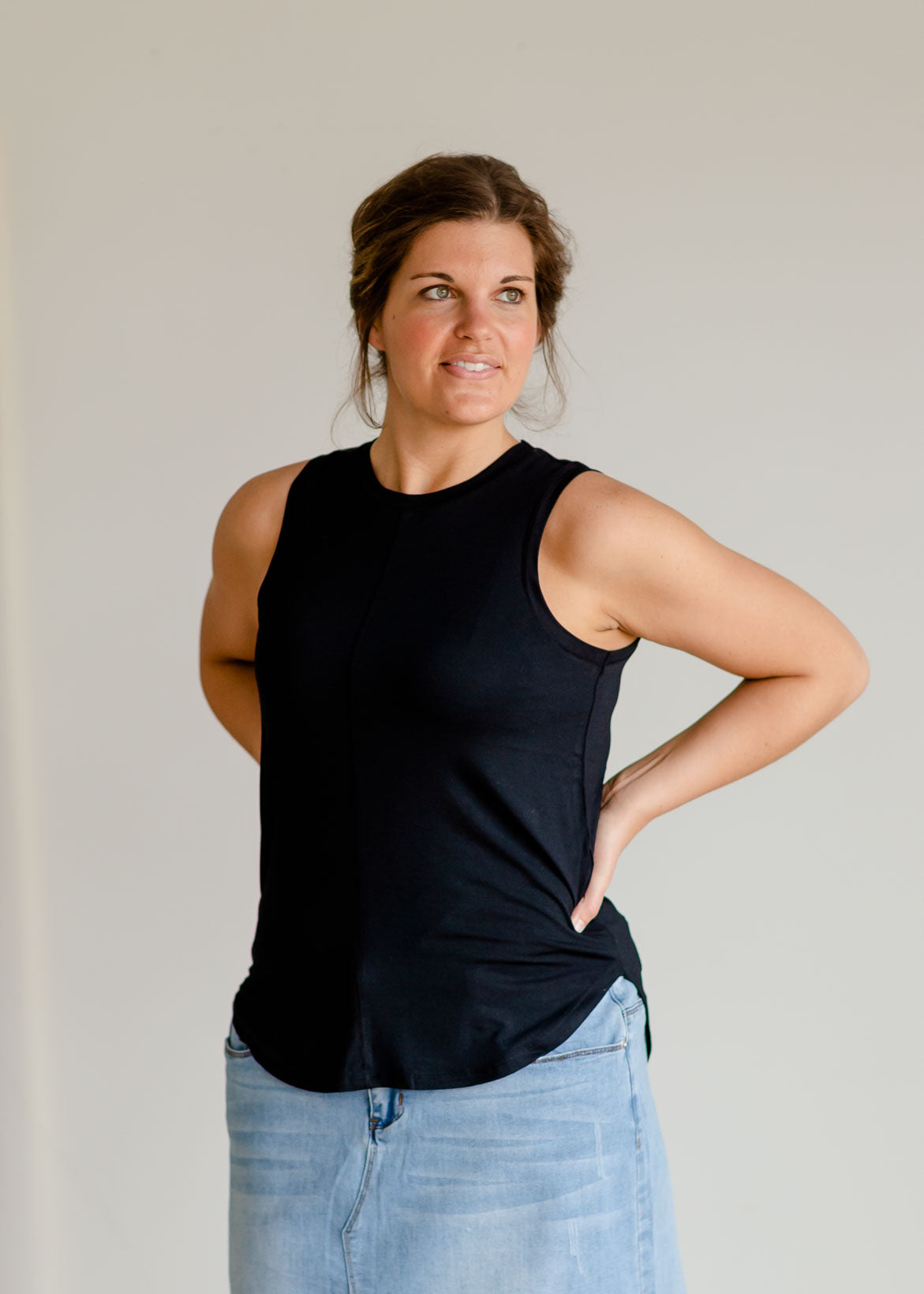 Athletic Tank Top Shirt Thread & Supply Black / S