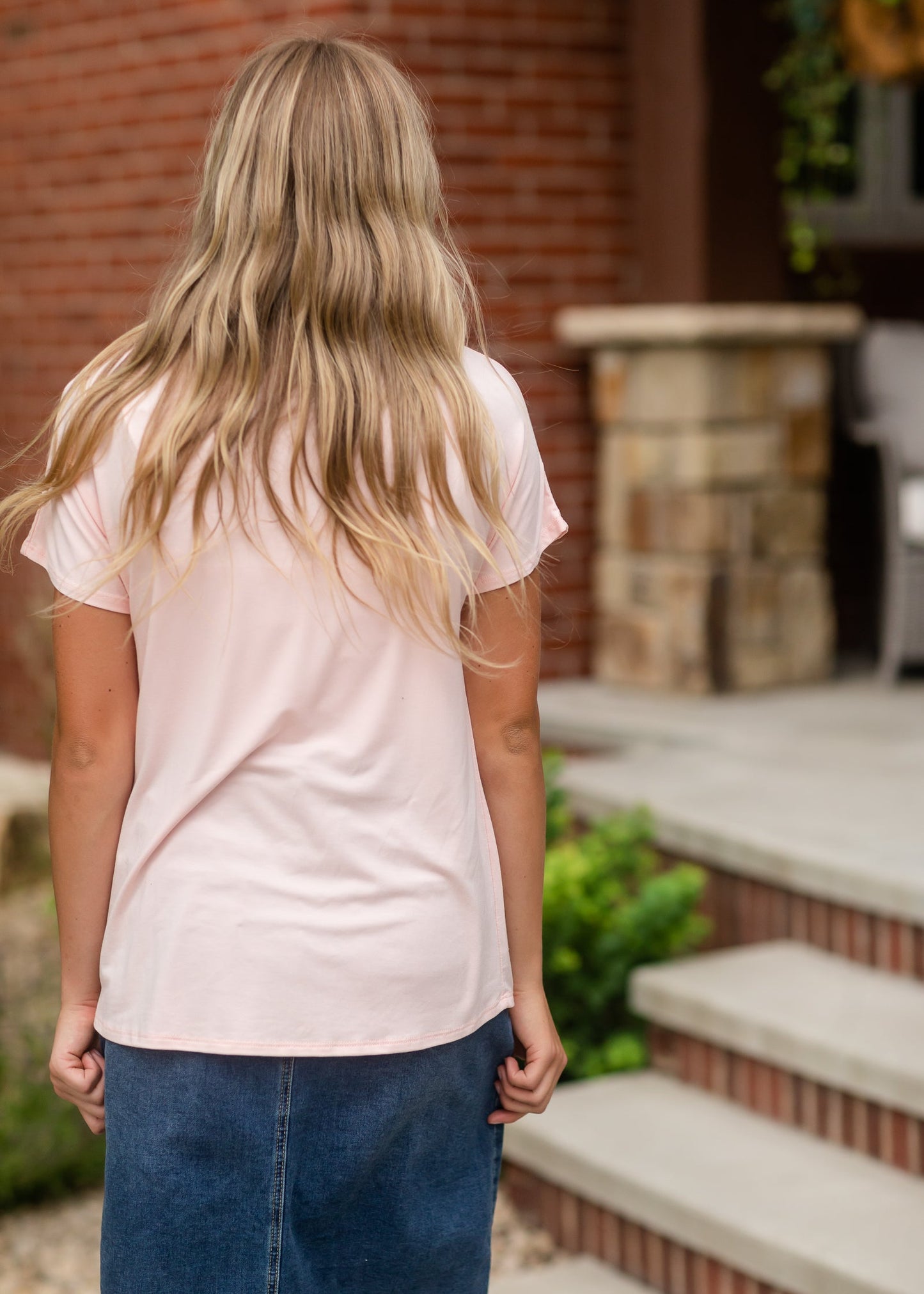 Basic Pocket Crewneck T-Shirt - FINAL SALE Tops