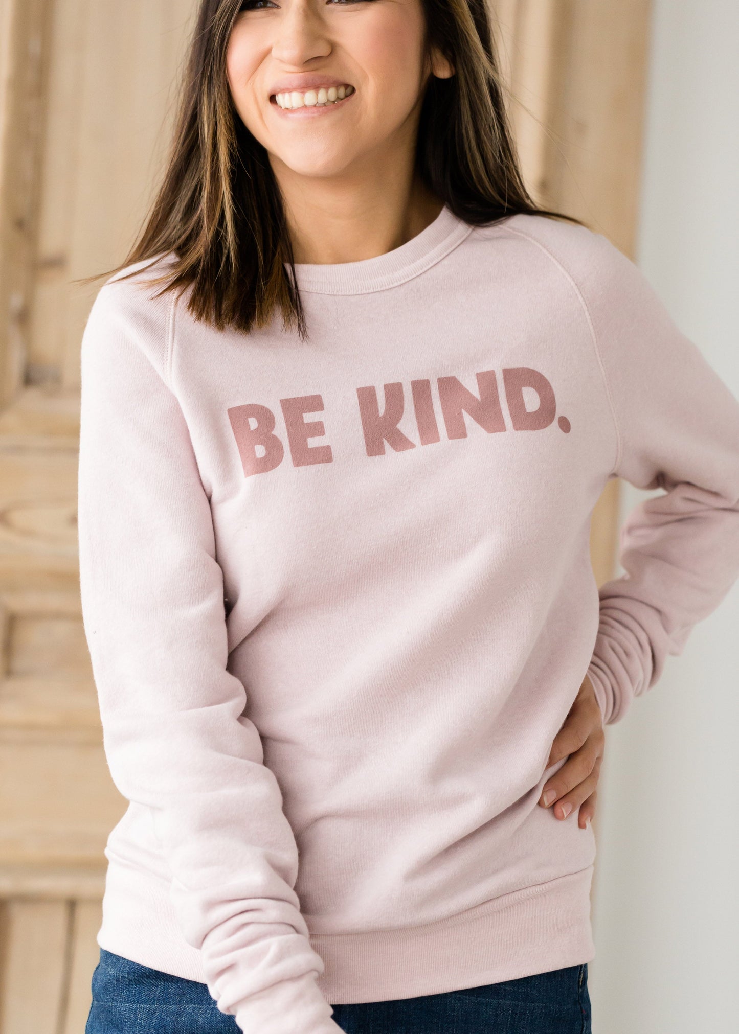 Be Kind Pullover Fleece Sweatshirt - FINAL SALE Tops