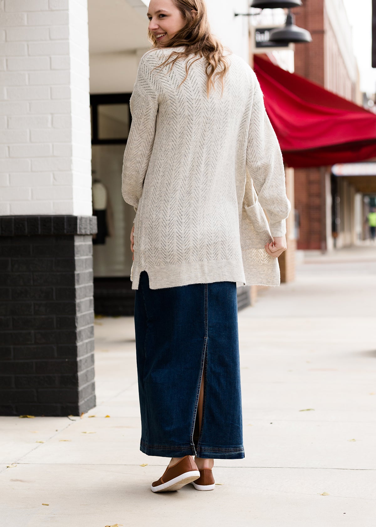 Bria Long Denim Skirt - FINAL SALE Skirts