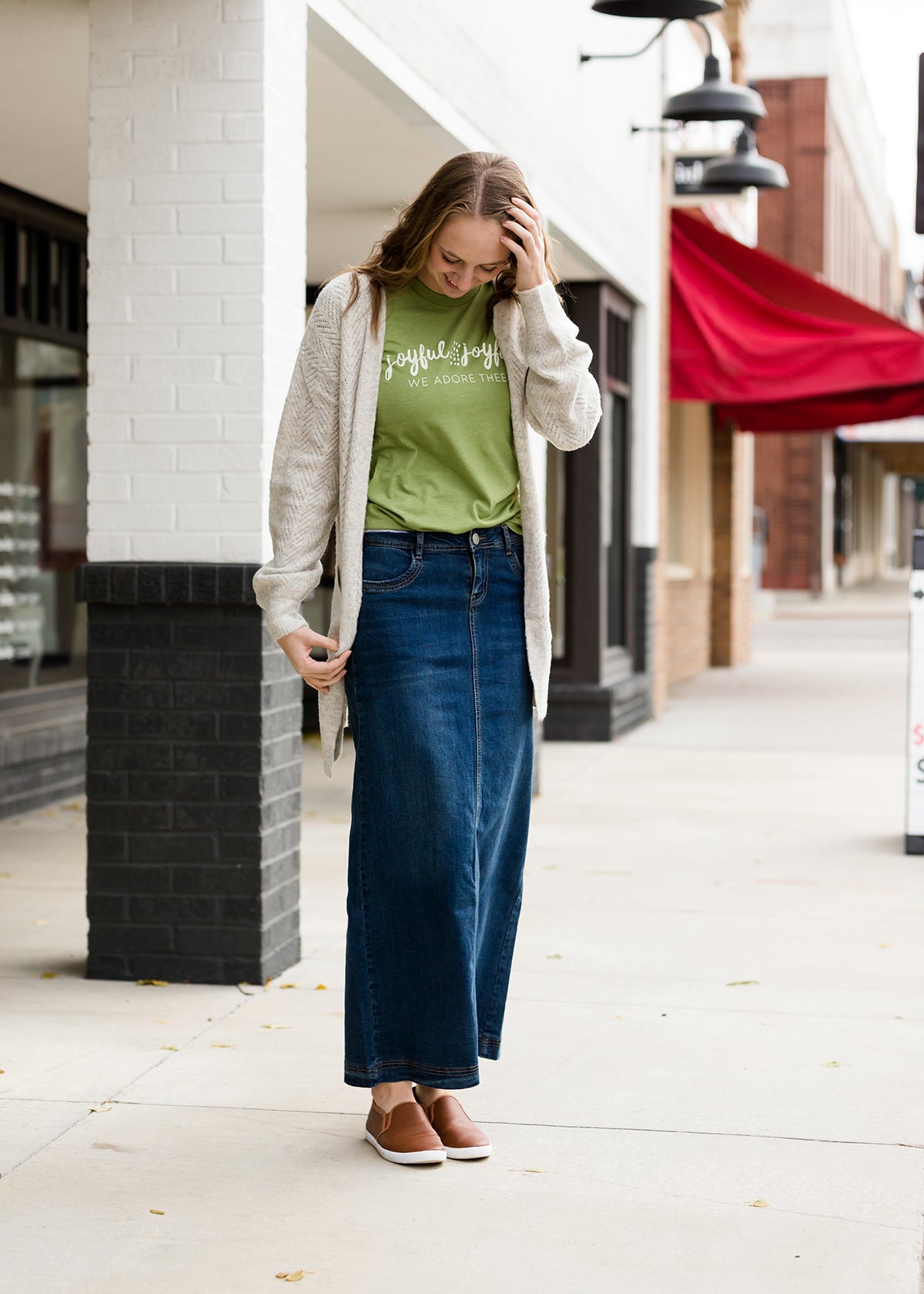 Bria Long Denim Skirt - FINAL SALE Skirts