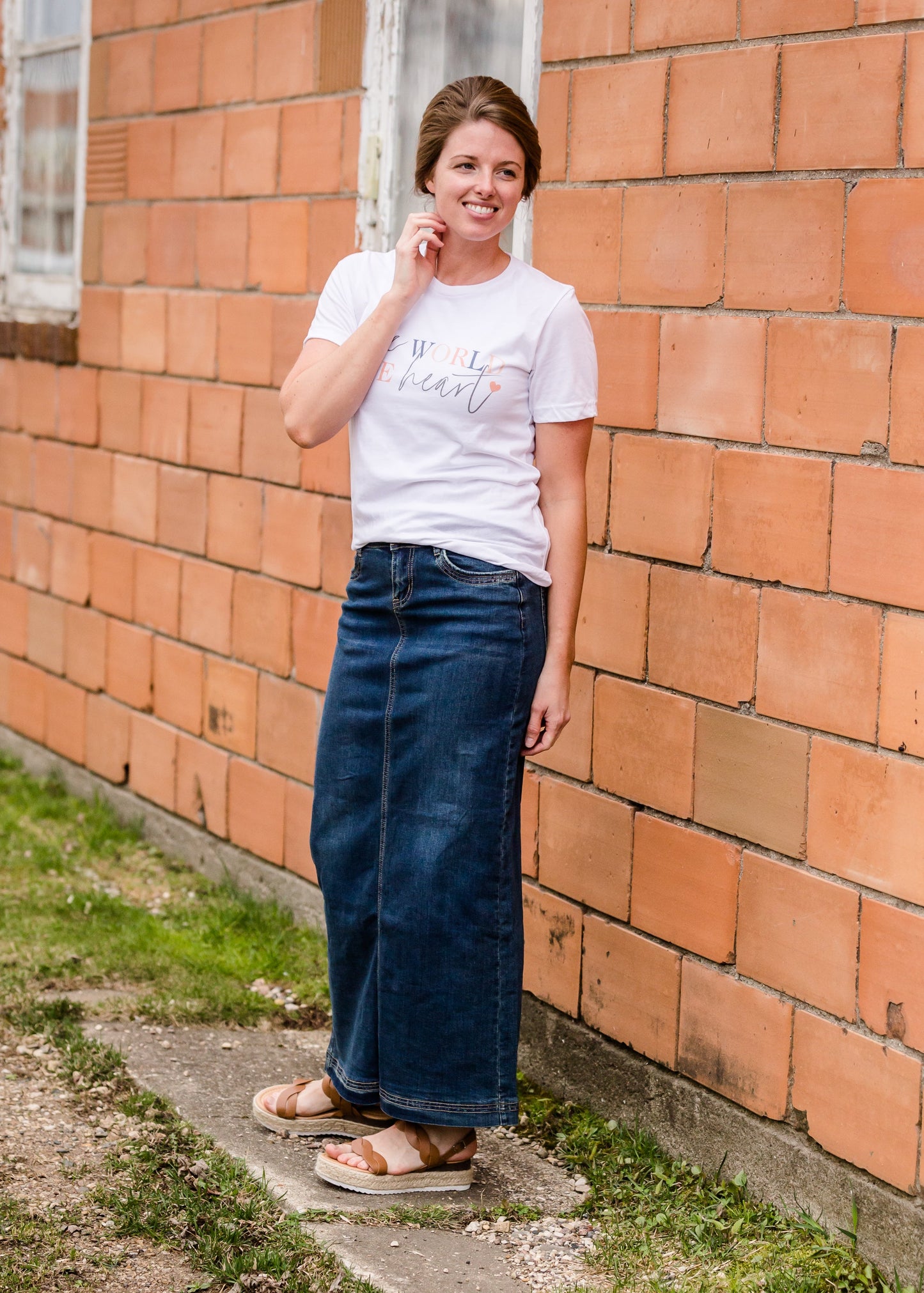 Bria Long Denim Skirt - FINAL SALE Skirts