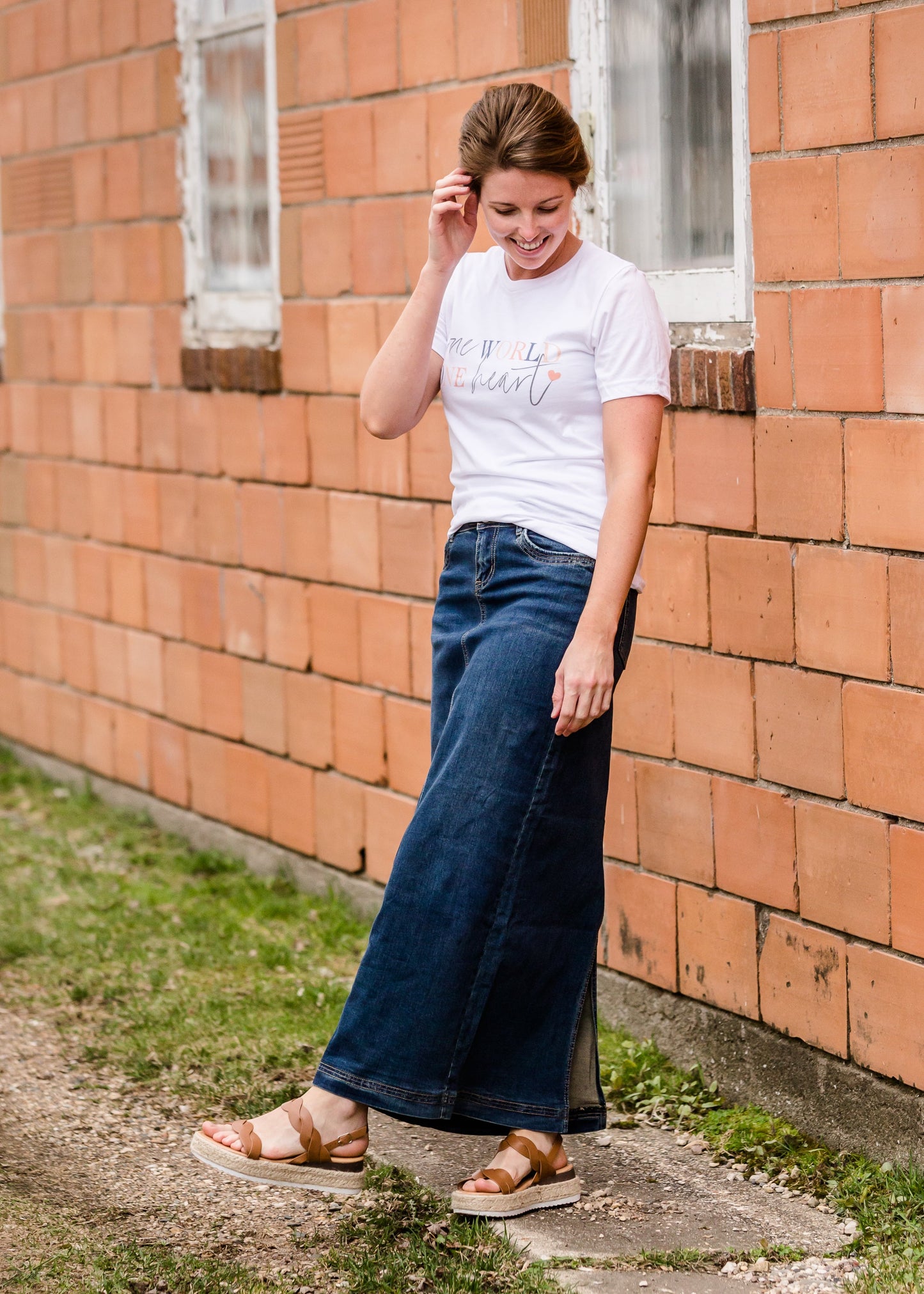 Bria Long Denim Skirt - FINAL SALE Skirts