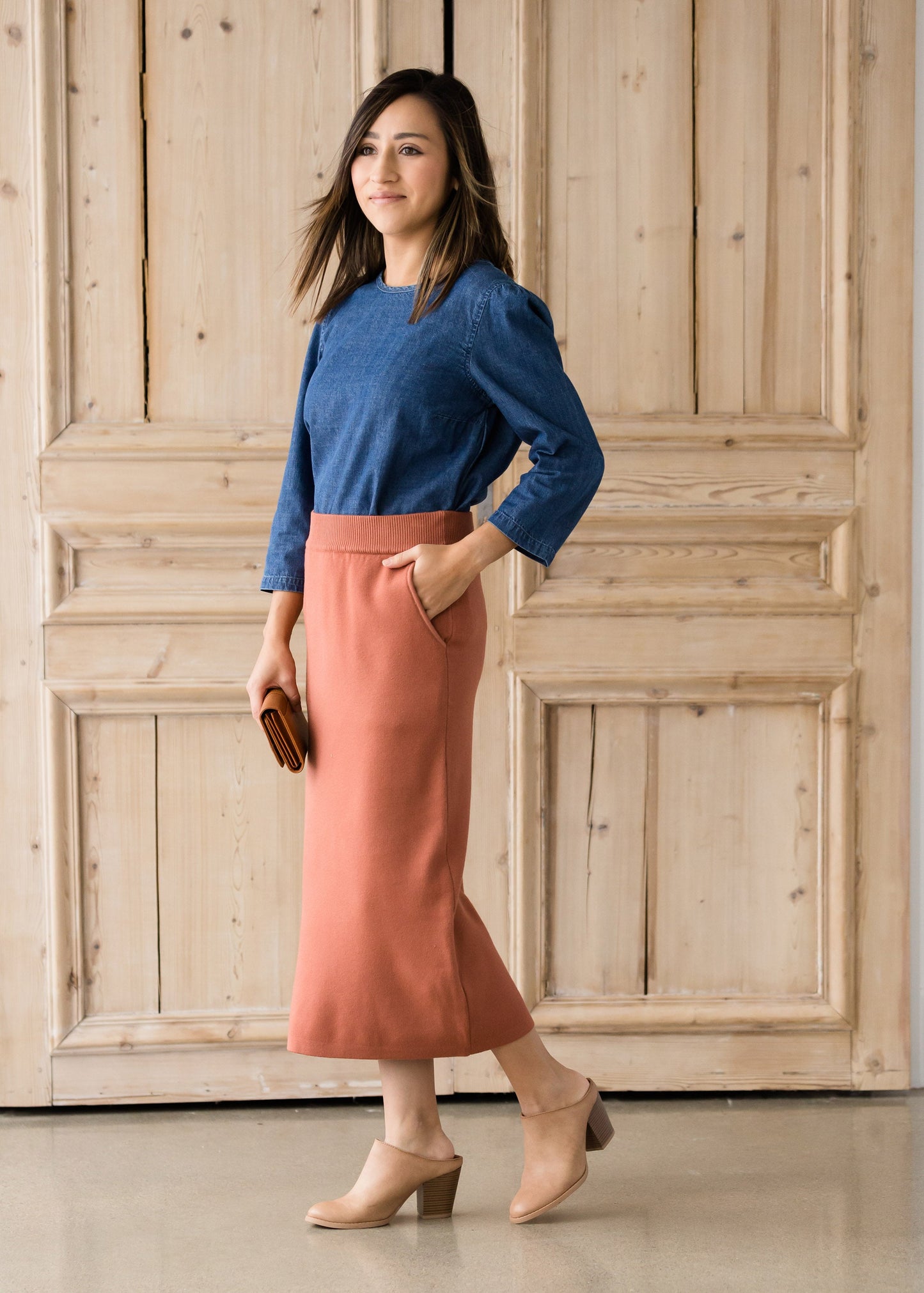 Brick Sweater Midi Skirt - FINAL SALE Skirts