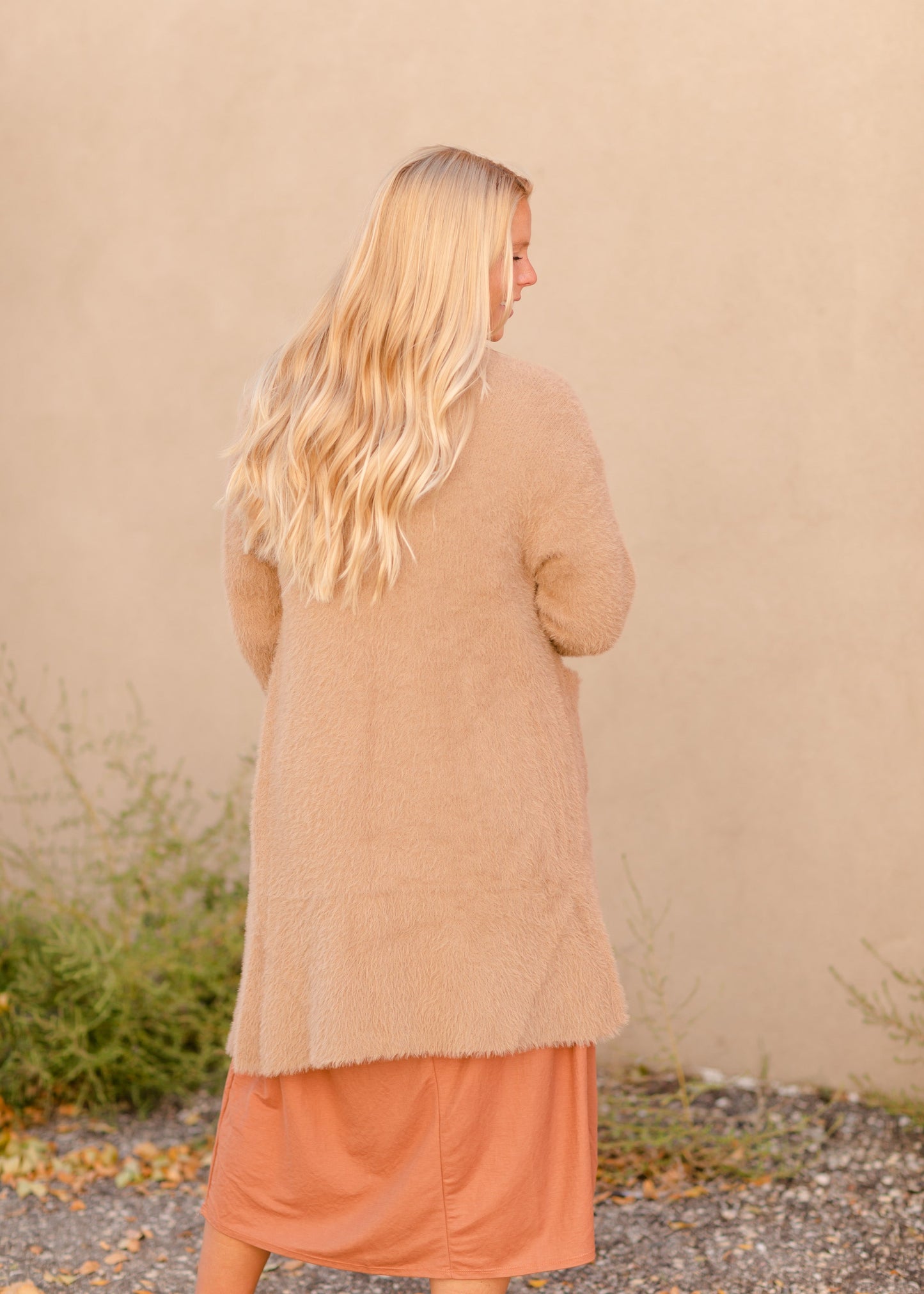 Brushed Open Front Pocket Cardigan - FINAL SALE Tops