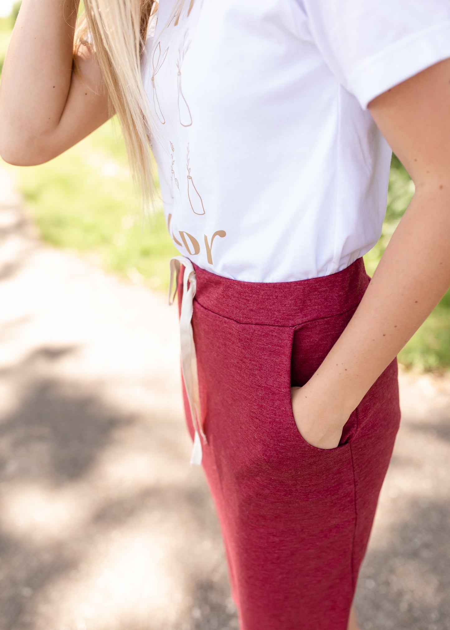 Burgundy Classic Soft Midi Skirt - FINAL SALE Skirts
