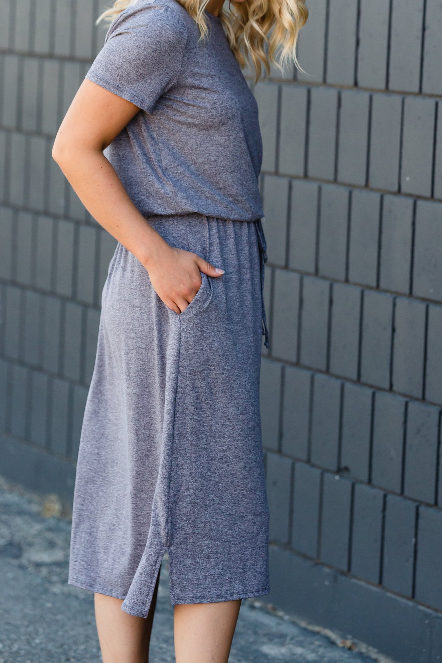 Buttery Soft Two Tone Midi Dress - FINAL SALE Dresses