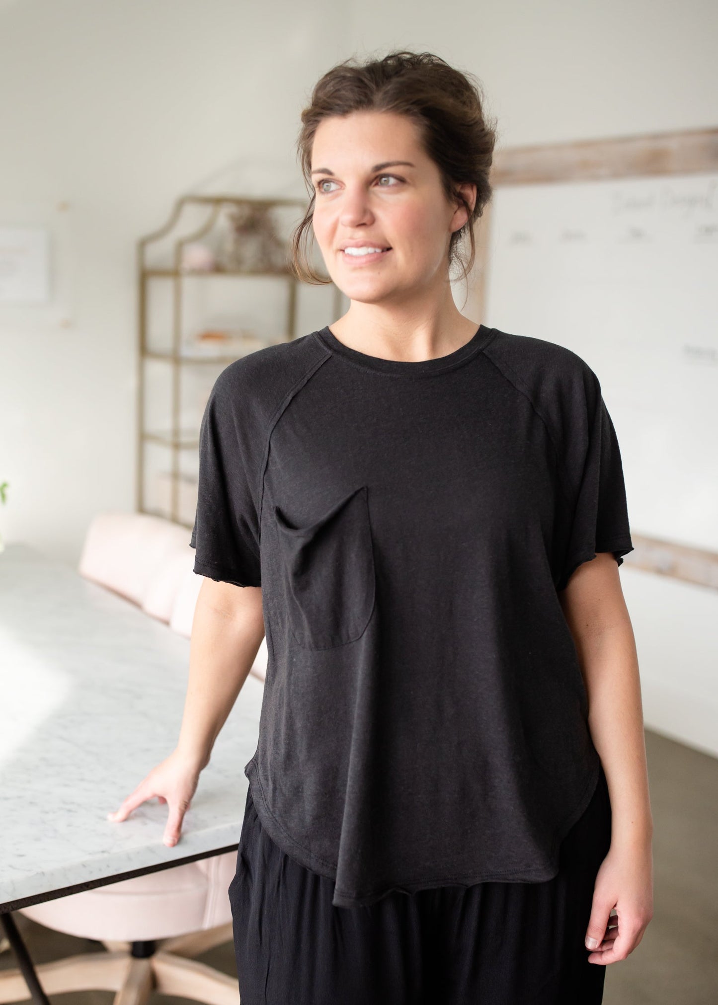 Carly Triblend Pocket Tee Tops Z Supply