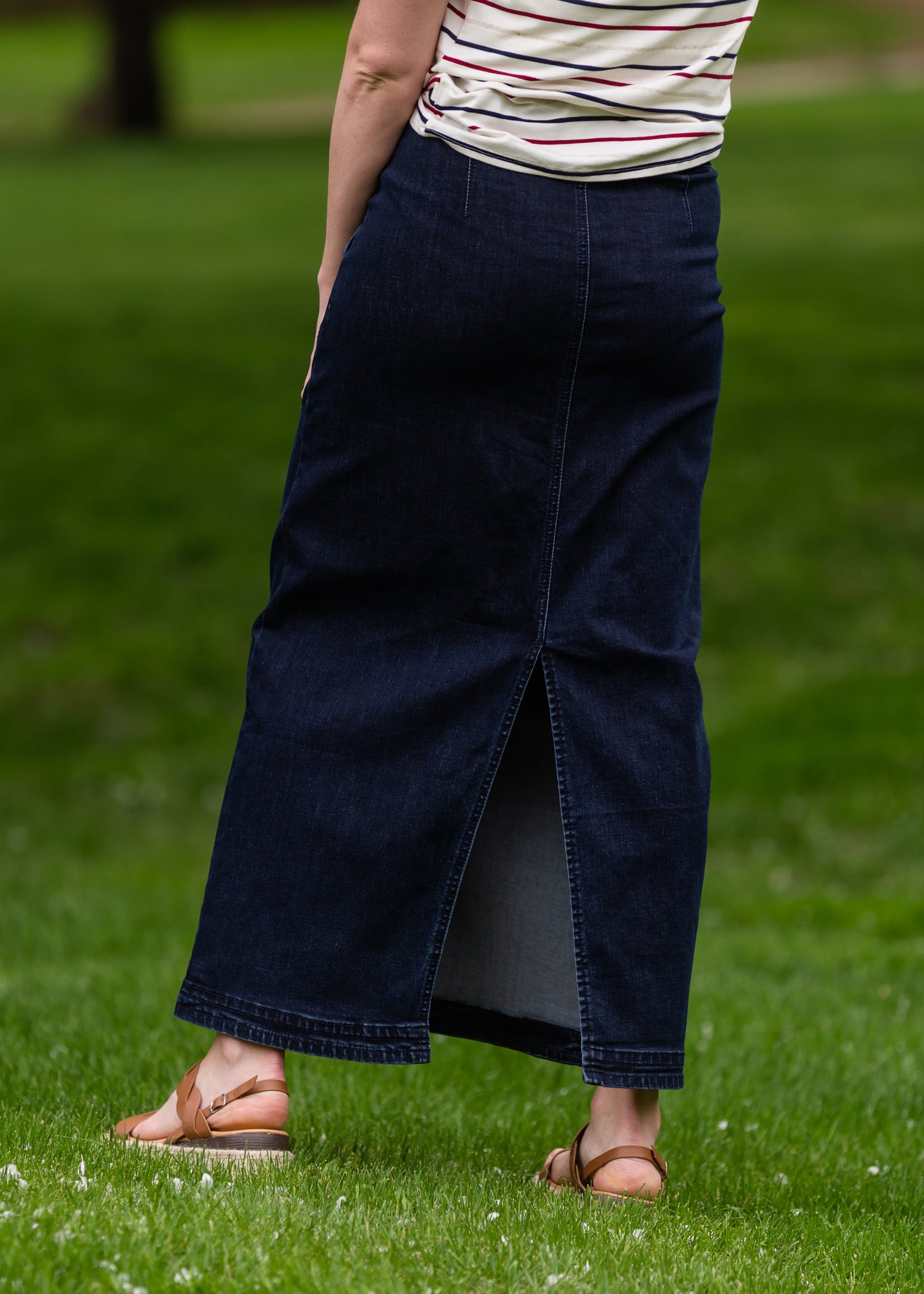 Caroline Paper Bag Tie Denim Jean Skirt - FINAL SALE Skirts
