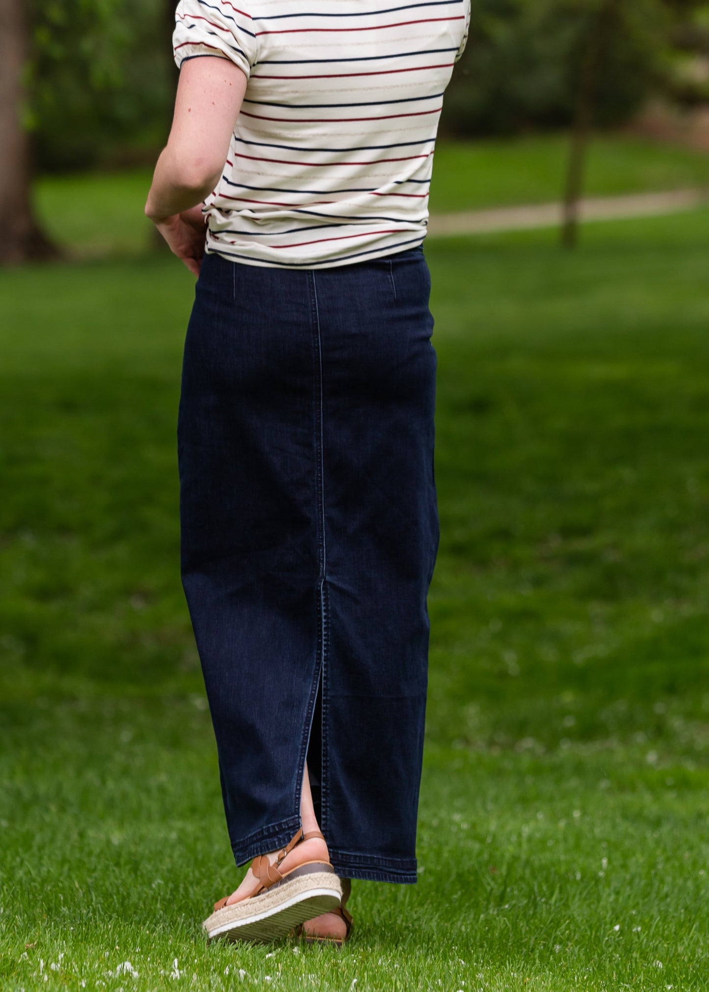 Caroline Paper Bag Tie Denim Jean Skirt - FINAL SALE Skirts