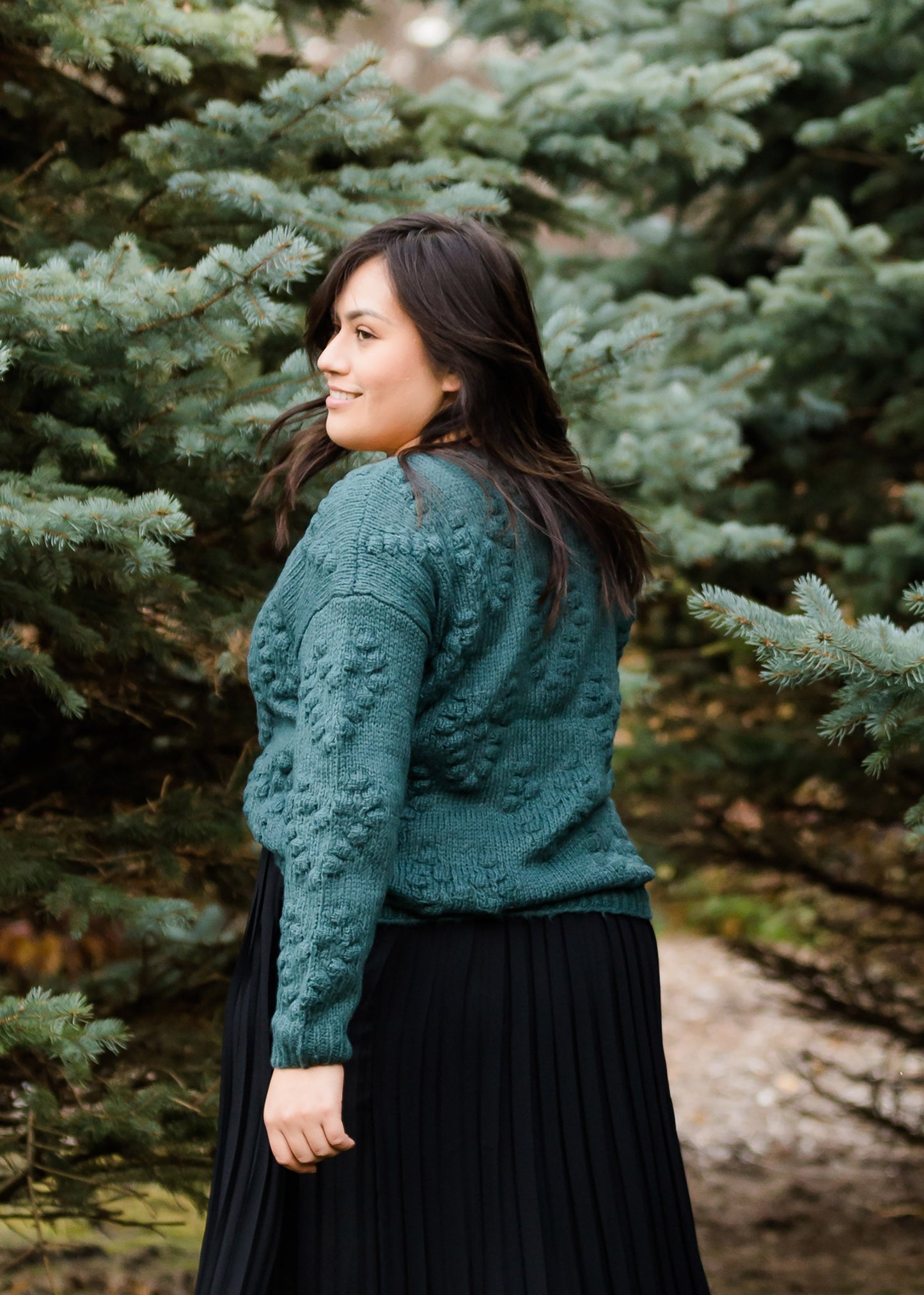 Chunky Knit V-Neck Sweater-FINAL SALE Tops