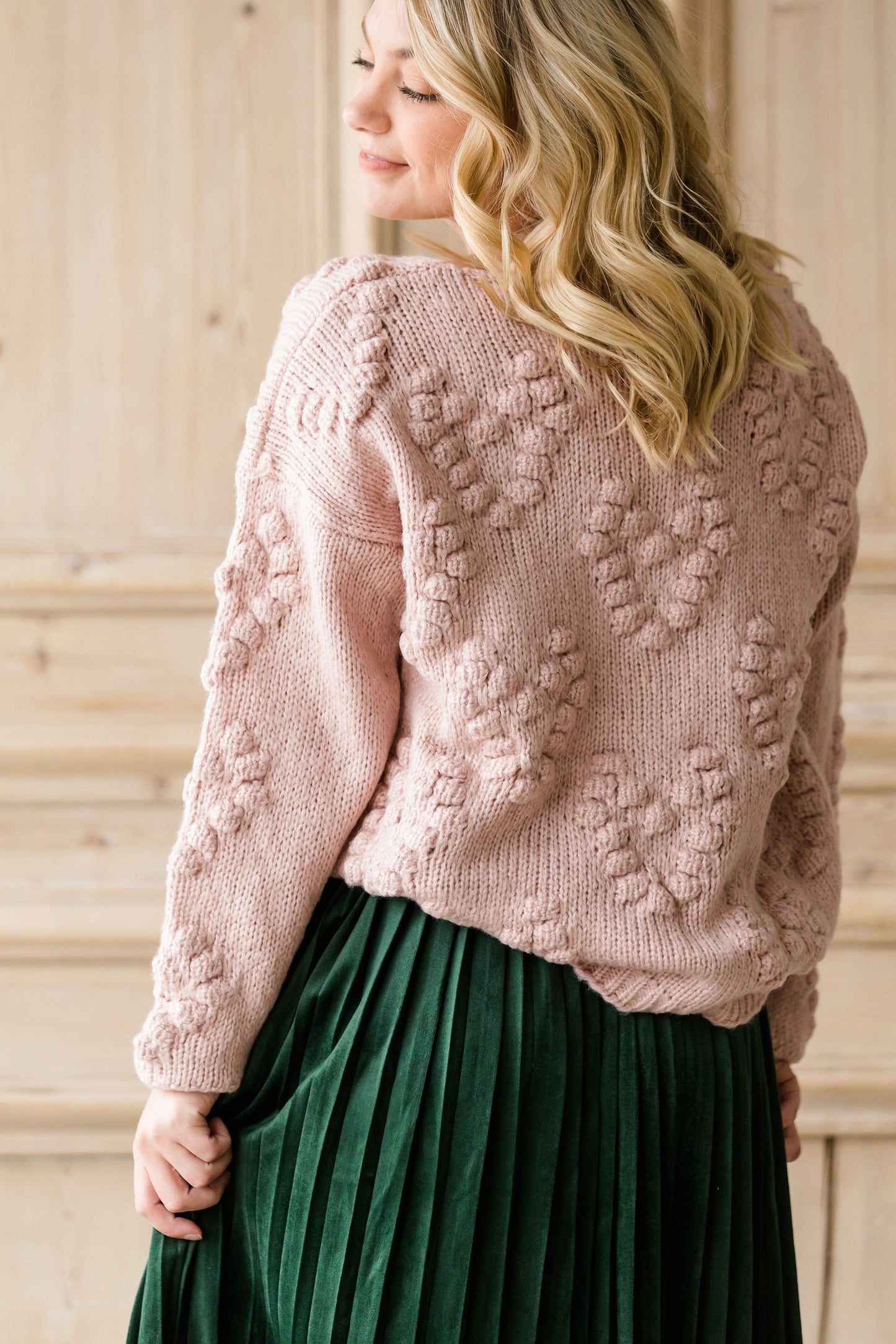 Chunky Knit V-Neck Sweater-FINAL SALE Tops