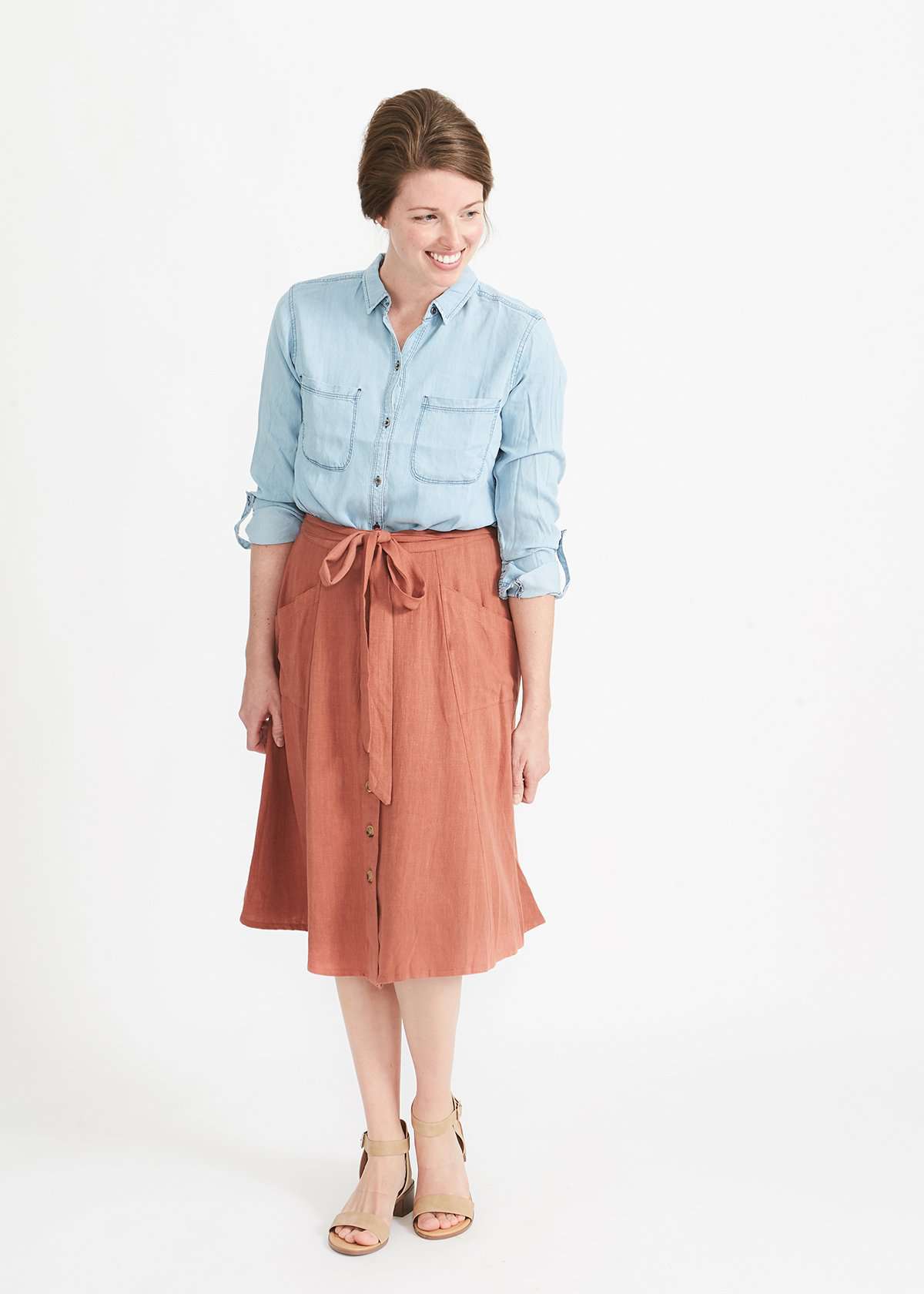Classic Chambray Button Up - FINAL SALE Tops