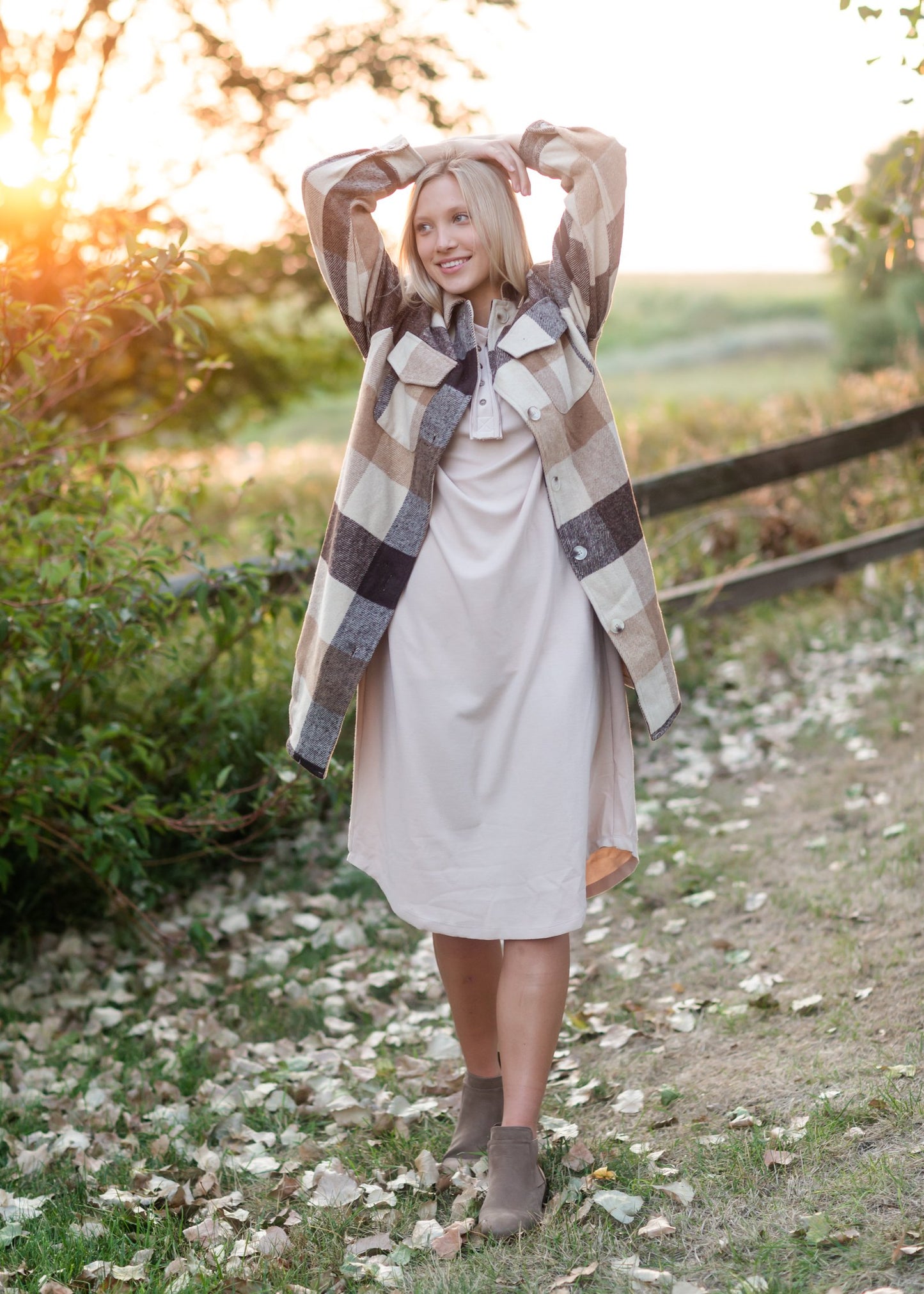 Cream Button Front T-Shirt Dress Dresses Polygram