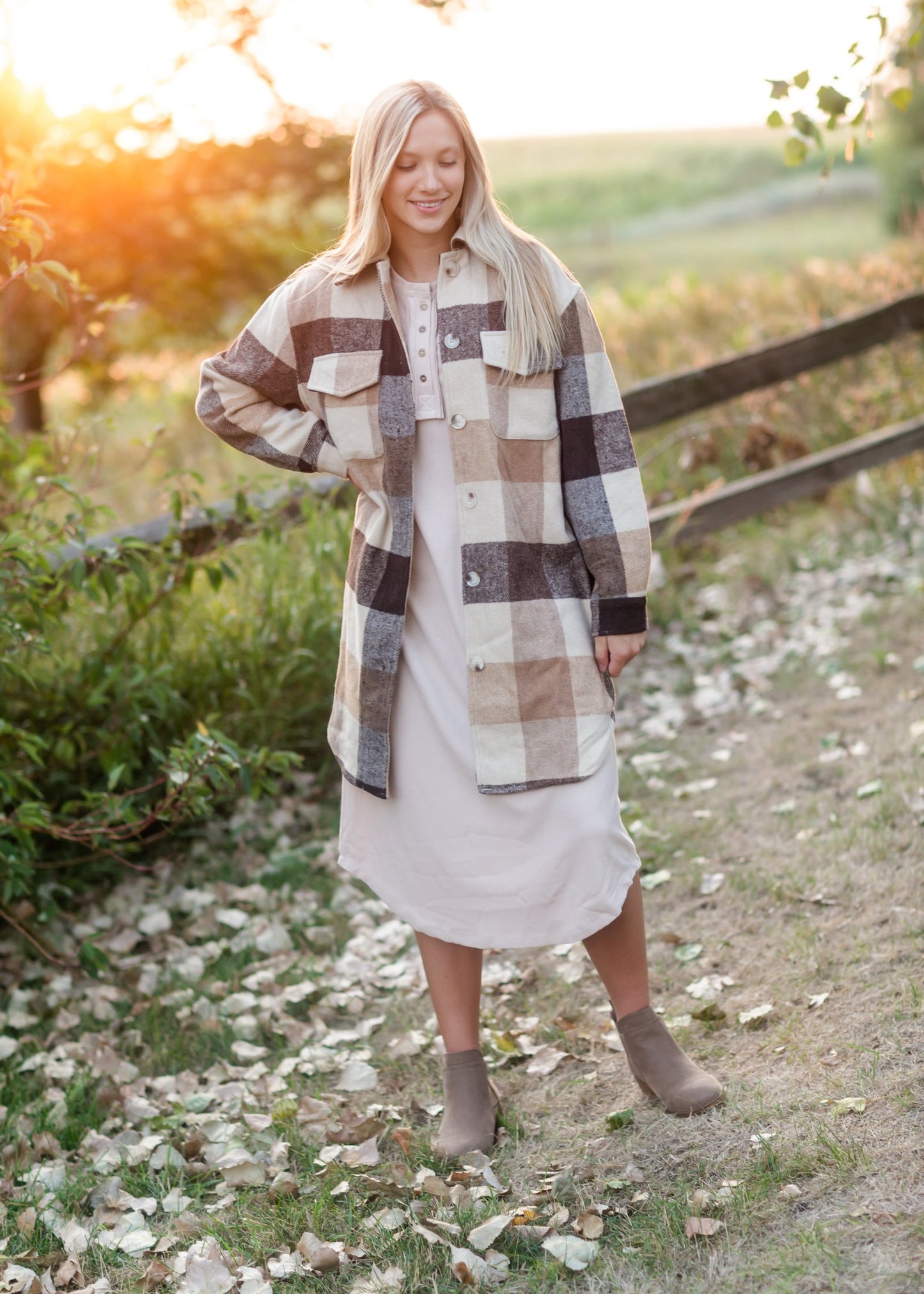 Cream Button Front T-Shirt Dress Dresses Polygram