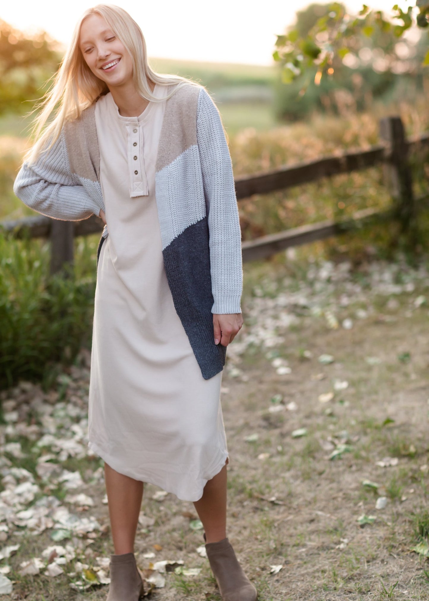 Cream Button Front T-Shirt Dress Dresses Polygram