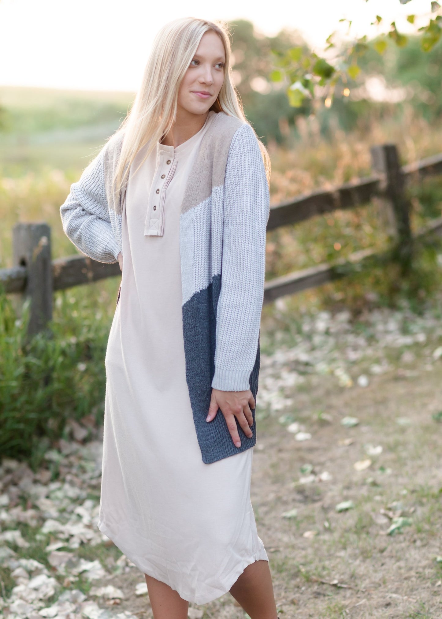 Cream Button Front T-Shirt Dress Dresses Polygram