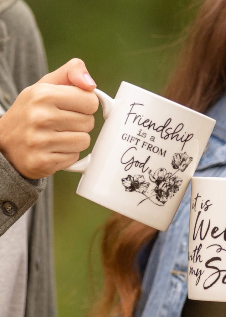 Cream Coffee Cups Gifts Frienship