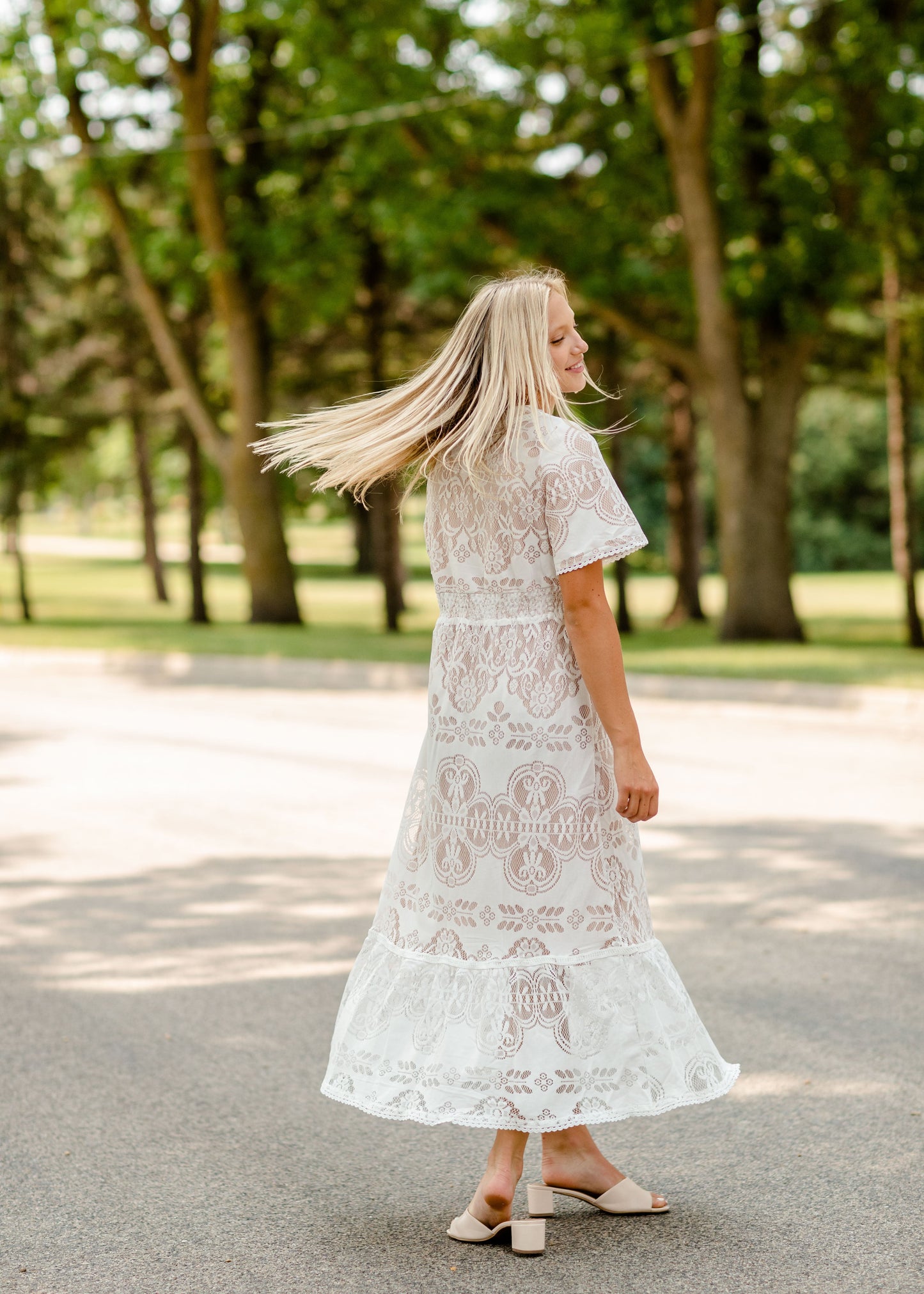 Detailed Lace Maxi Dress - FINAL SALE Dresses