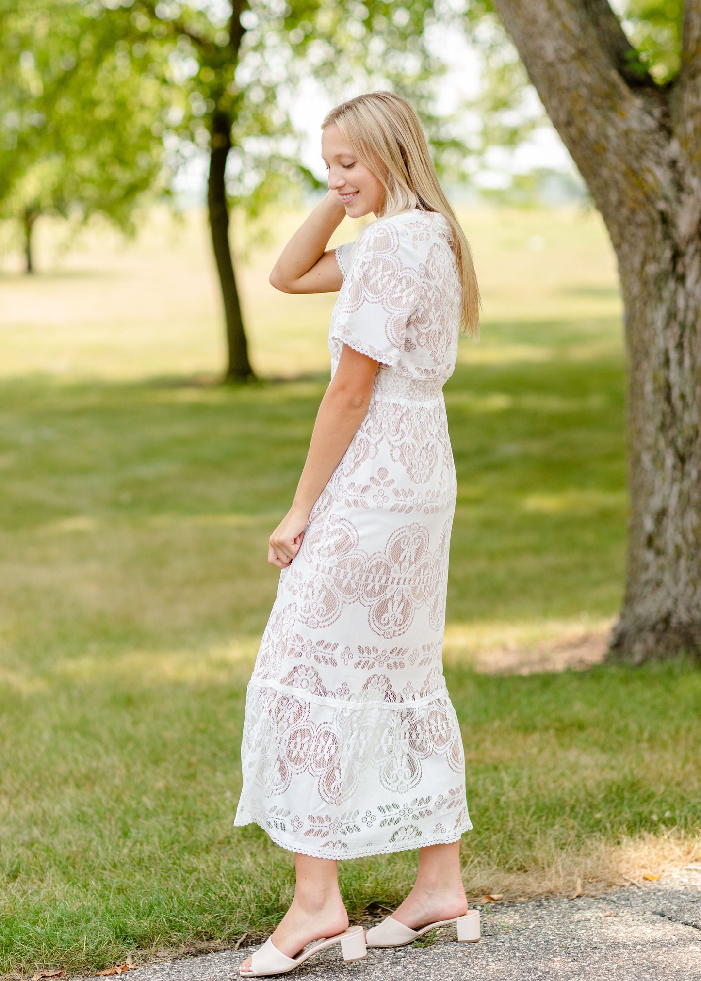 Detailed Lace Maxi Dress - FINAL SALE Dresses