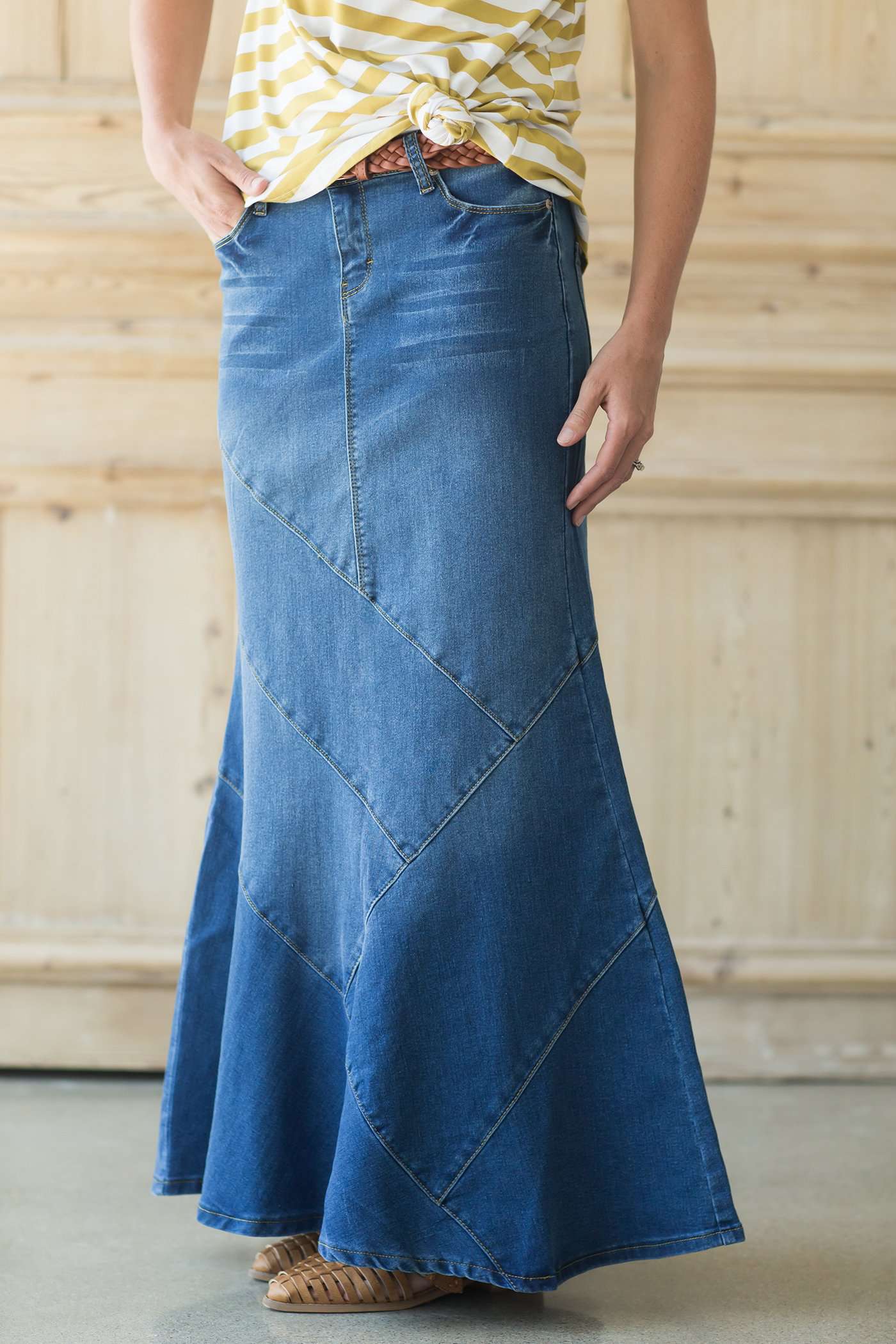 Down Home Diagonal Skirt Skirts
