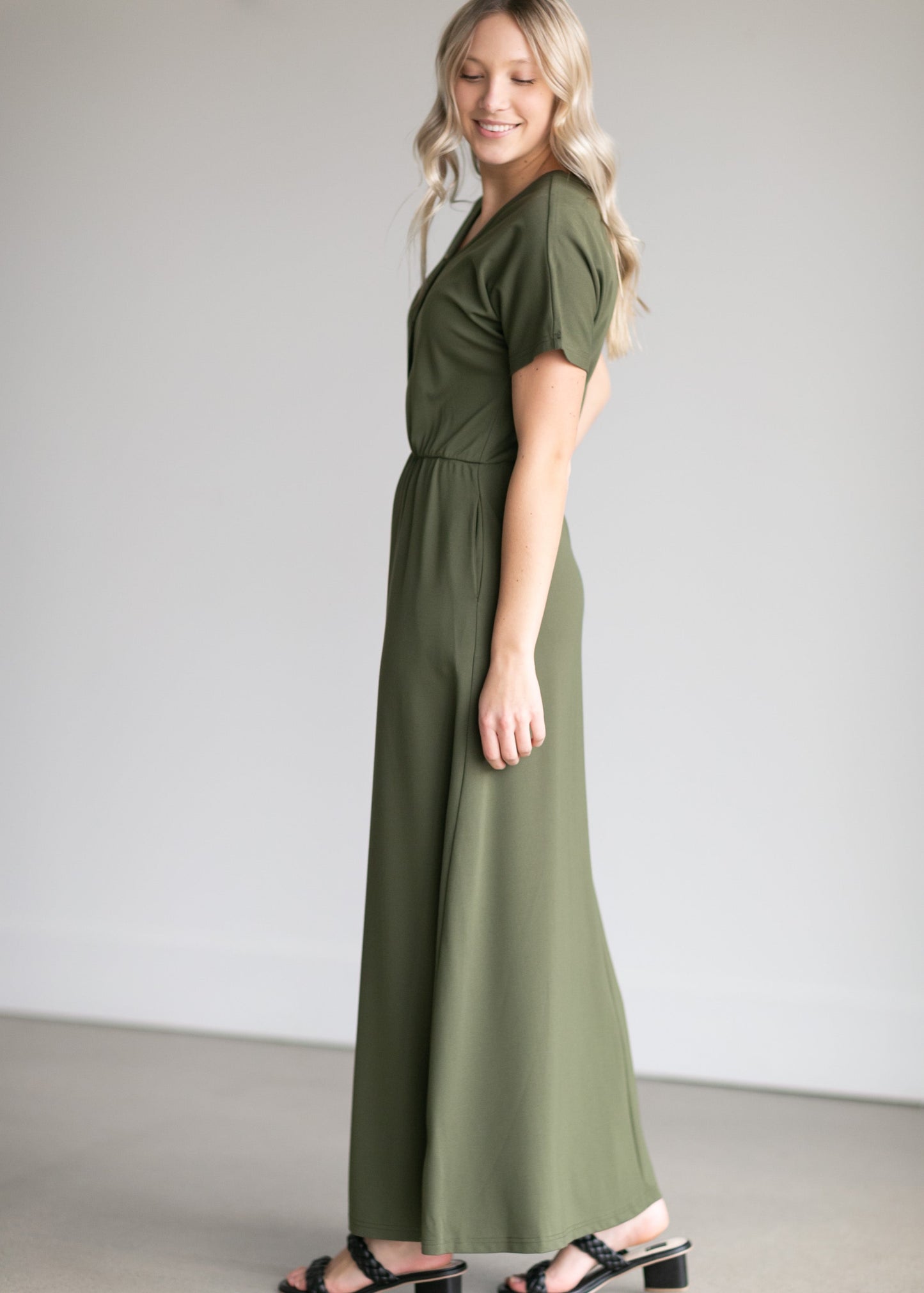 Ella Cinched Waist Maxi Dress Dresses