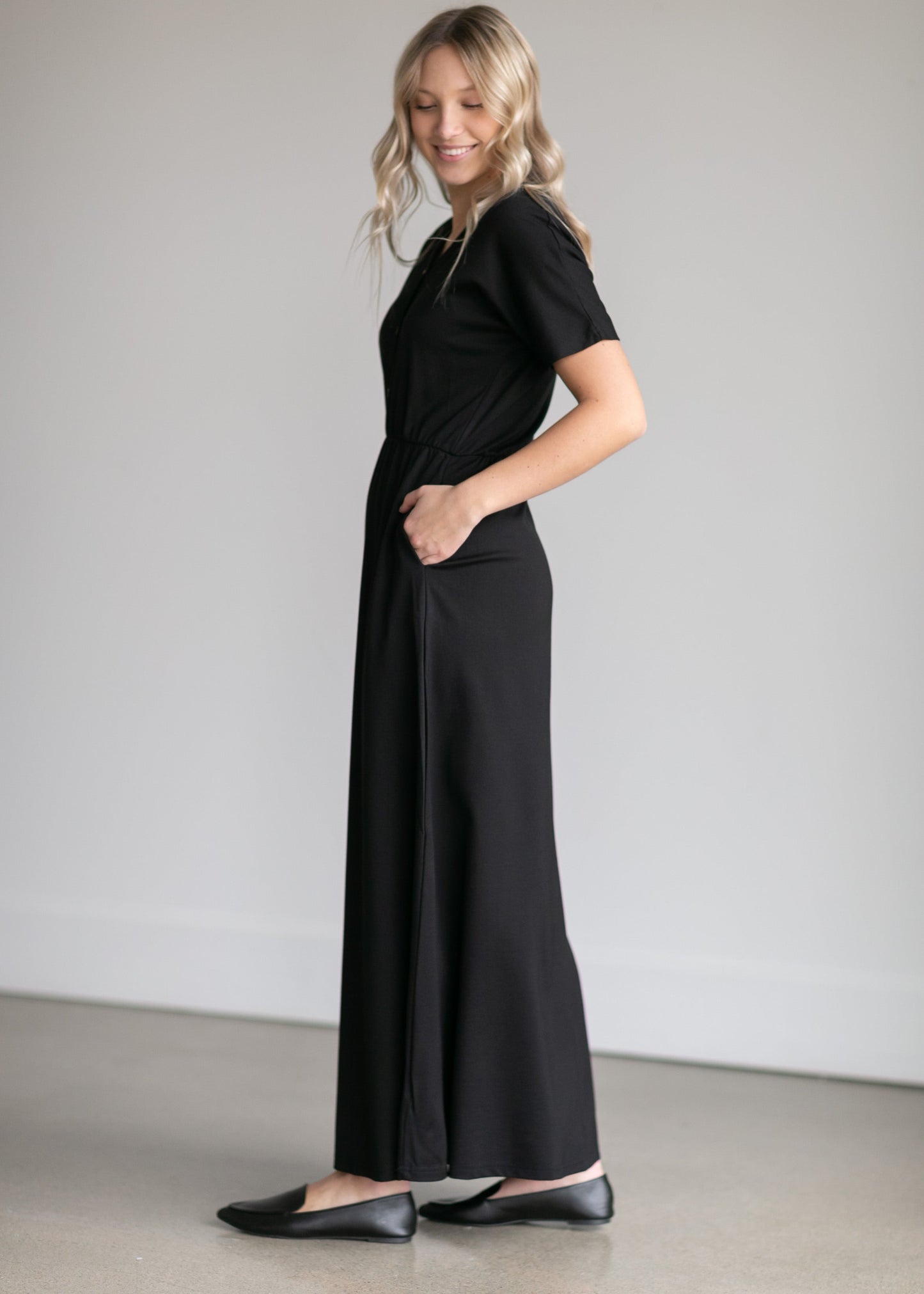 Ella Cinched Waist Maxi Dress Dresses