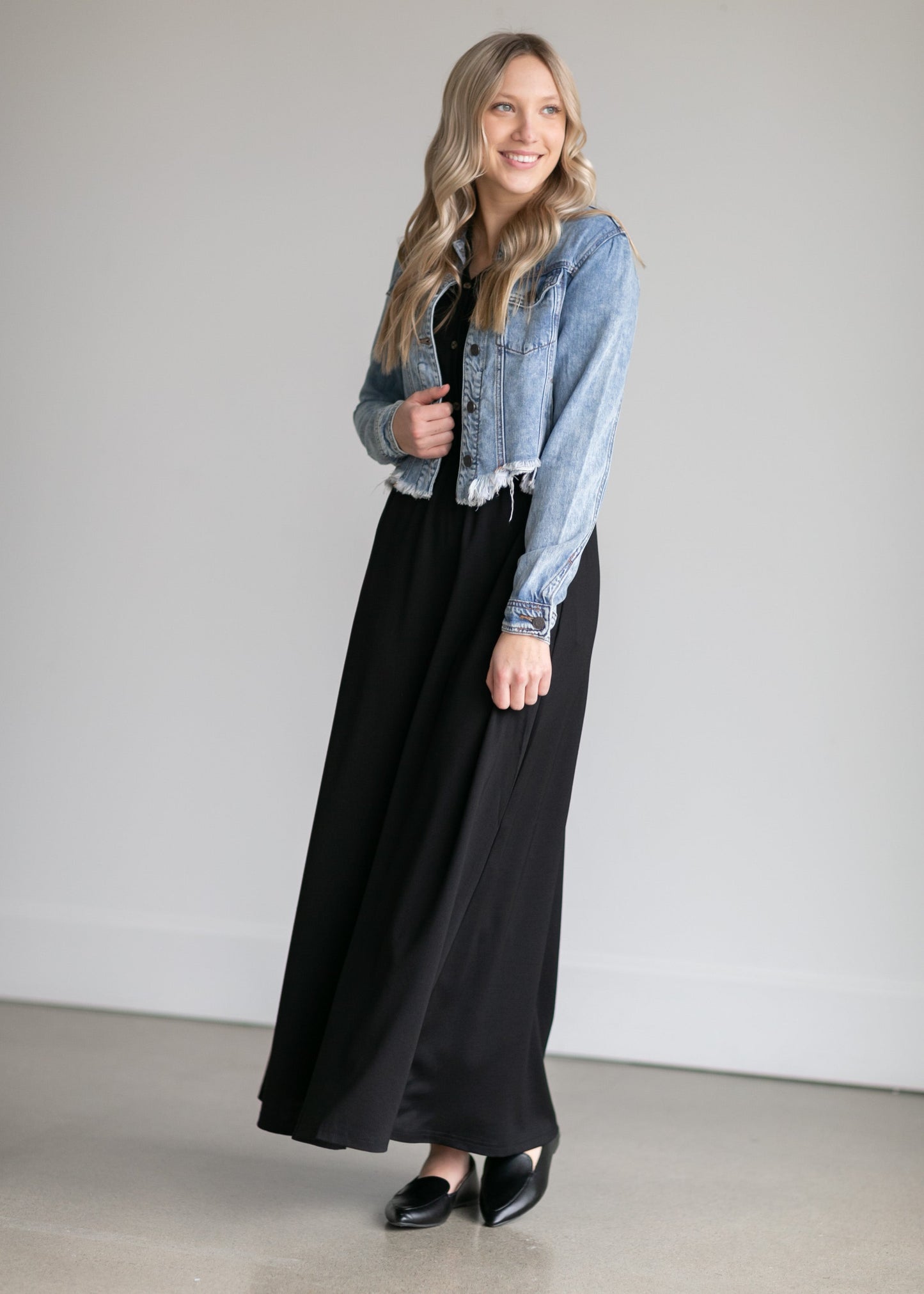 Ella Cinched Waist Maxi Dress Dresses