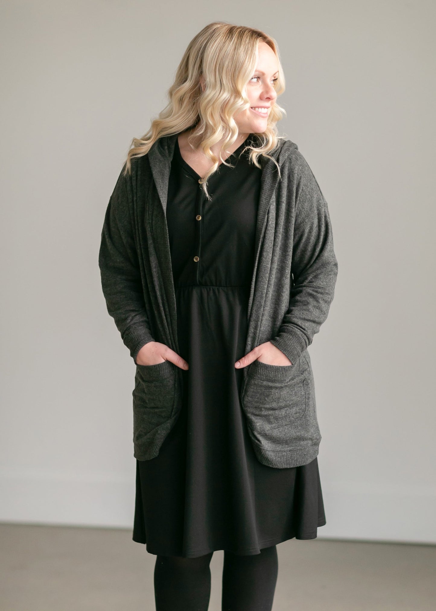Ella Cinched Waist Midi Dress Dresses
