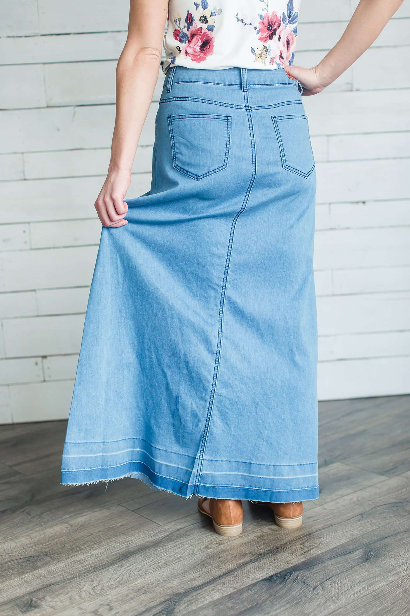 Elyse Denim Skirt Skirts