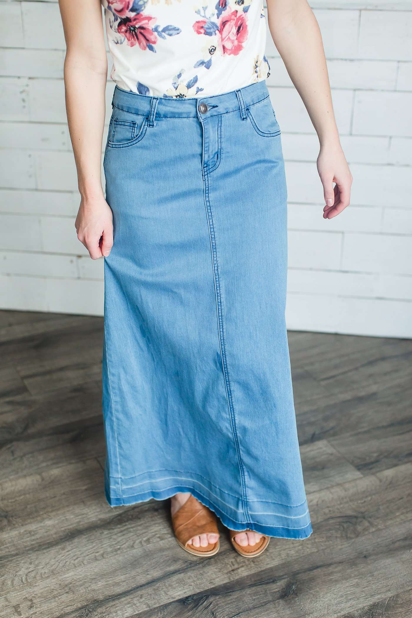 Elyse Denim Skirt Skirts