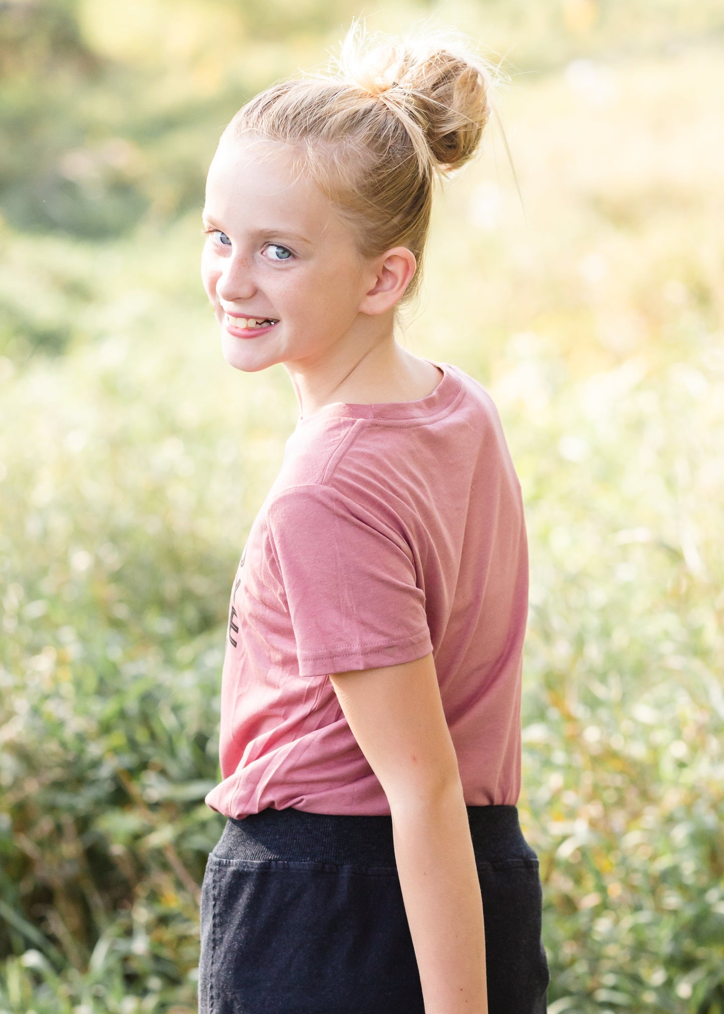 Girls Bee Kind Mauve Vintage Graphic Tee - FINAL SALE Shirt