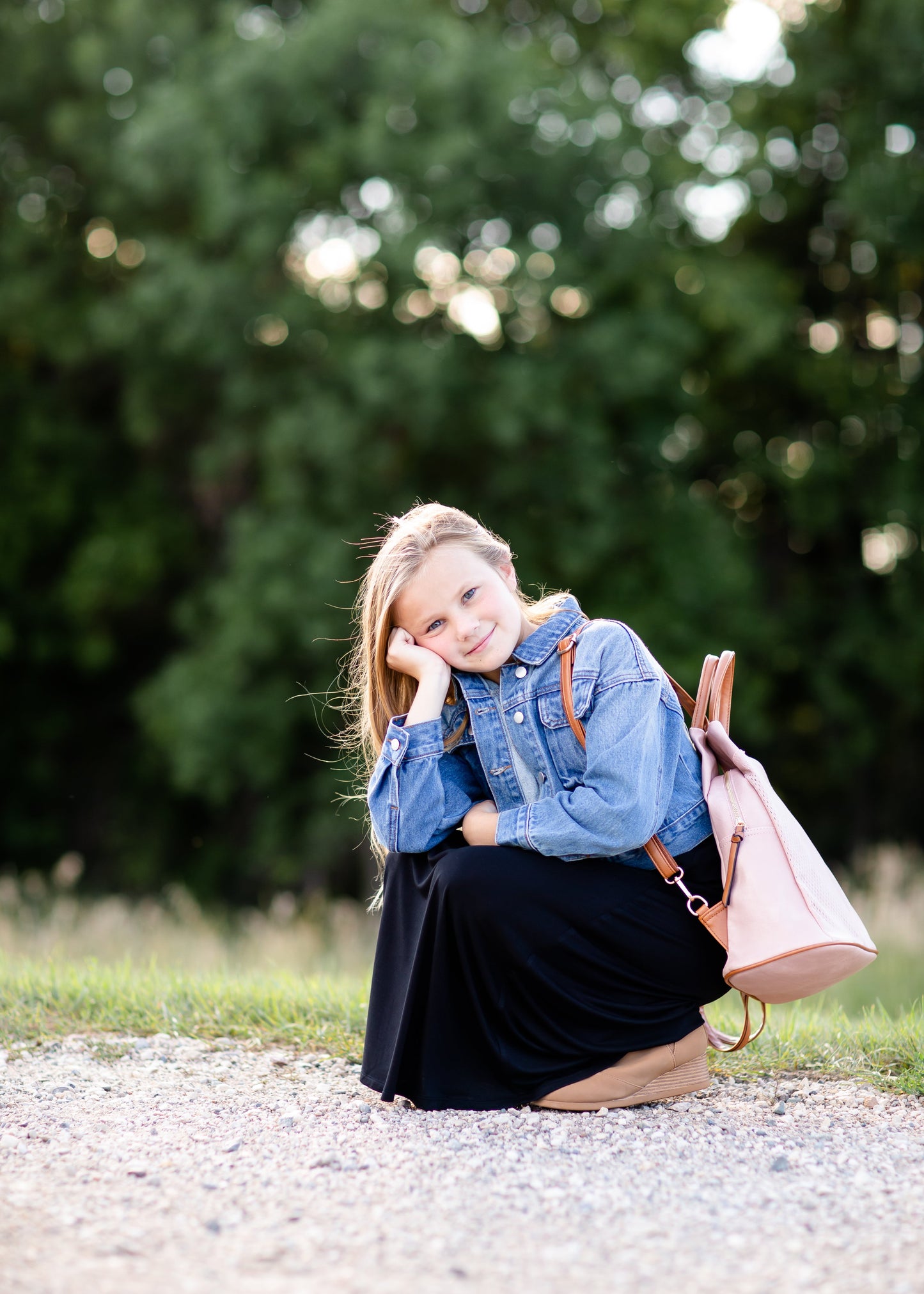 The Girls Clarissa Maxi Skirt is an Inherit Design with a stretch waist for comfortable movement all day long! This skirt is easy to throw on and go as it is super stretchy and made of quality fabric! She's going to love that she can still do all the things while wearing this skirt!