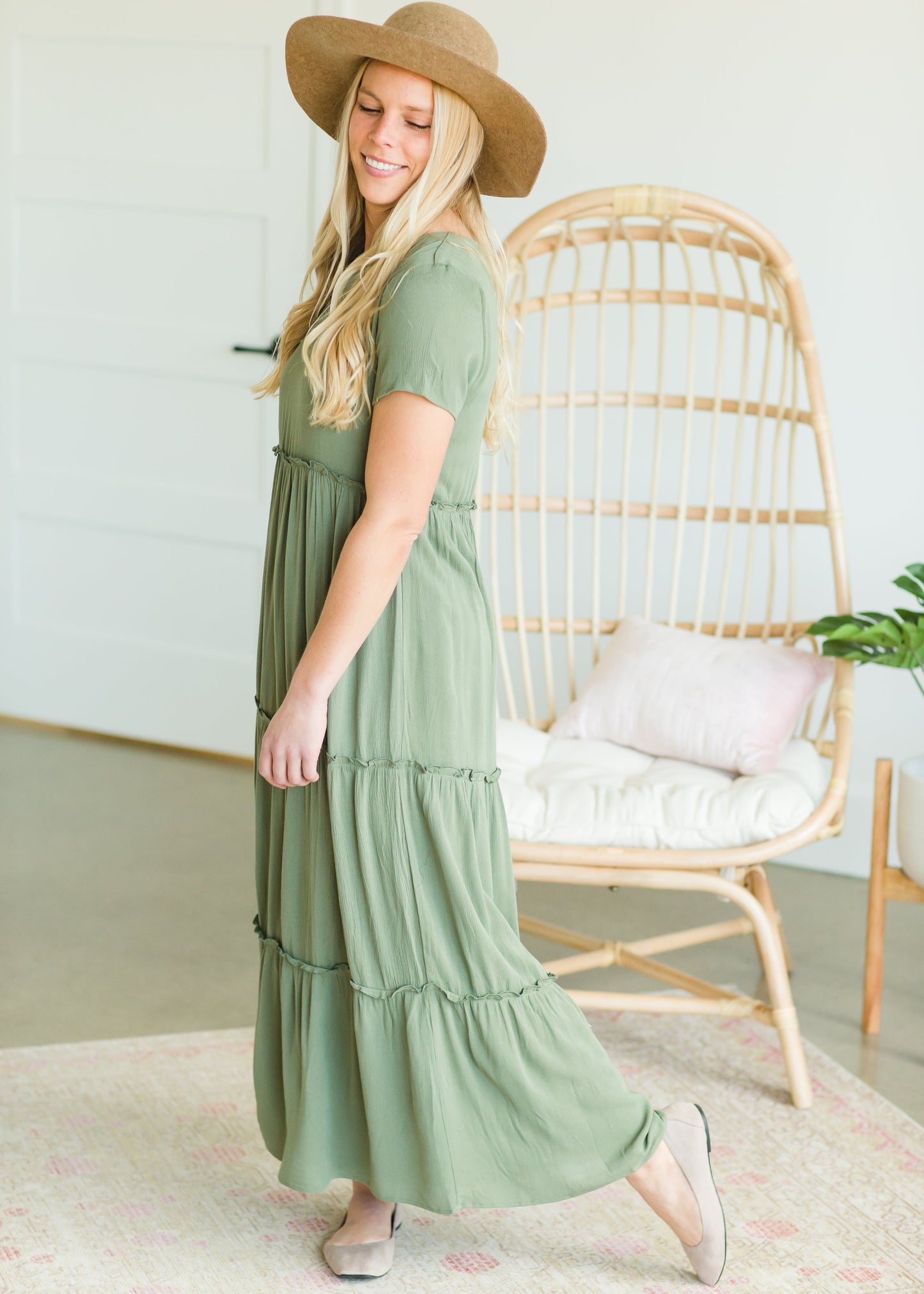 Green Tiered Linden Maxi Dress - FINAL SALE Dresses