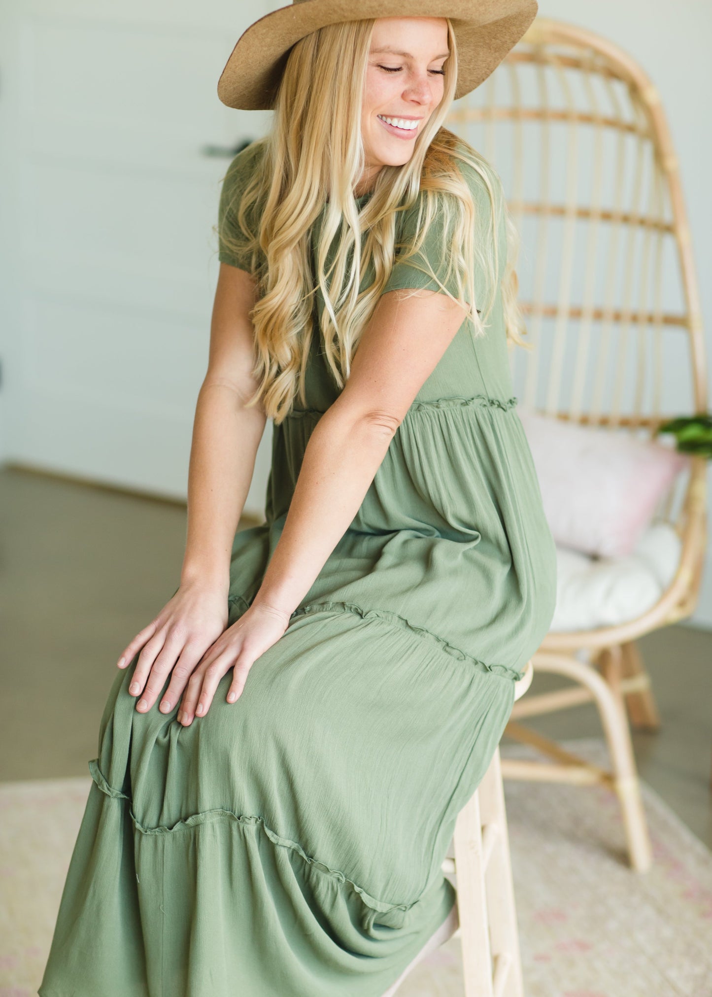 Green Tiered Linden Maxi Dress - FINAL SALE Dresses