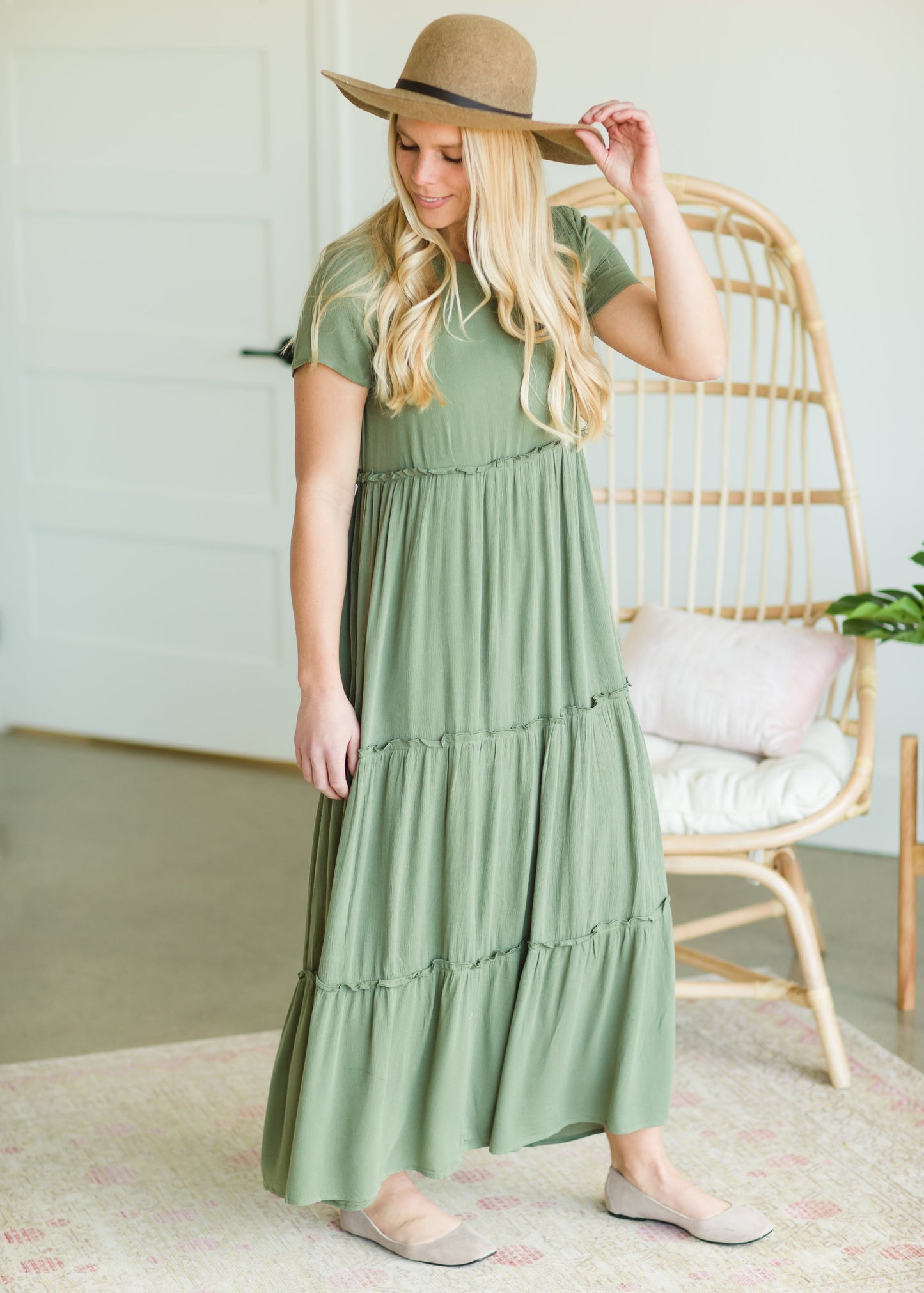 Green Tiered Linden Maxi Dress - FINAL SALE Dresses