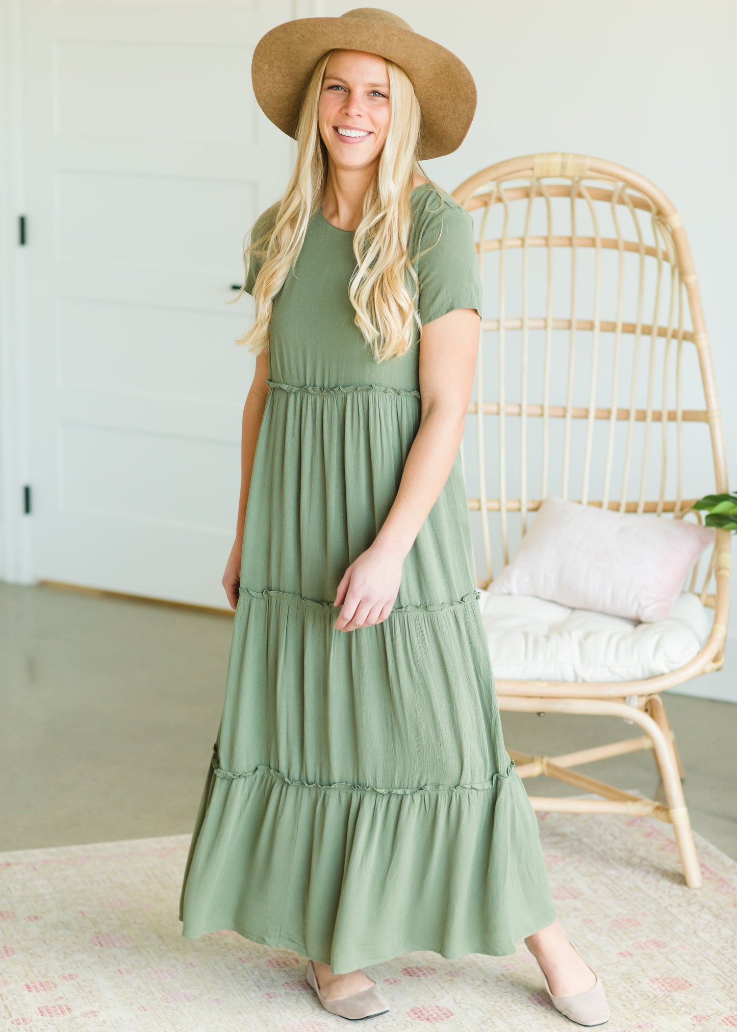 Green Tiered Linden Maxi Dress - FINAL SALE Dresses