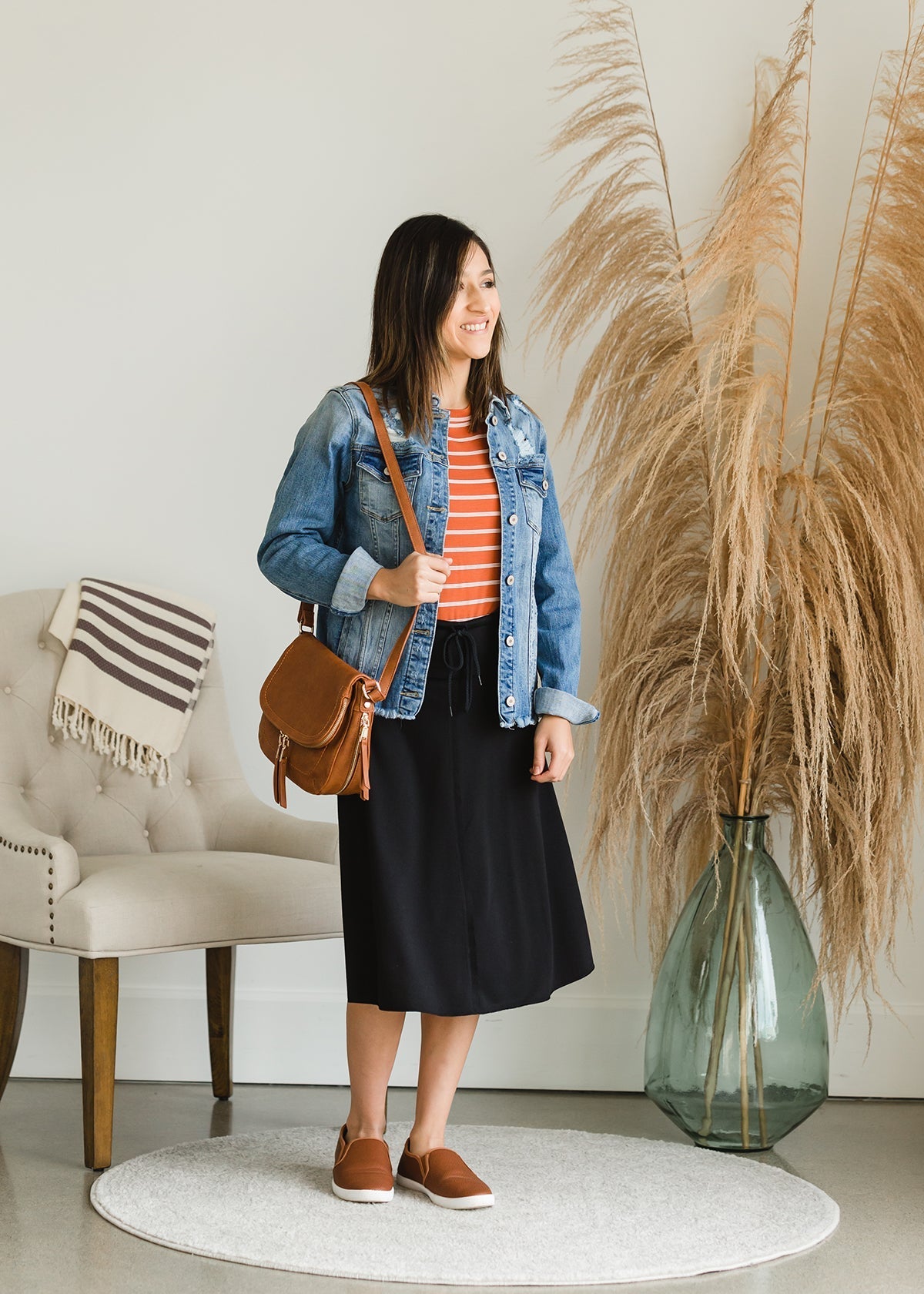 Hana Knit A-Line Midi Skirt - FINAL SALE Skirts