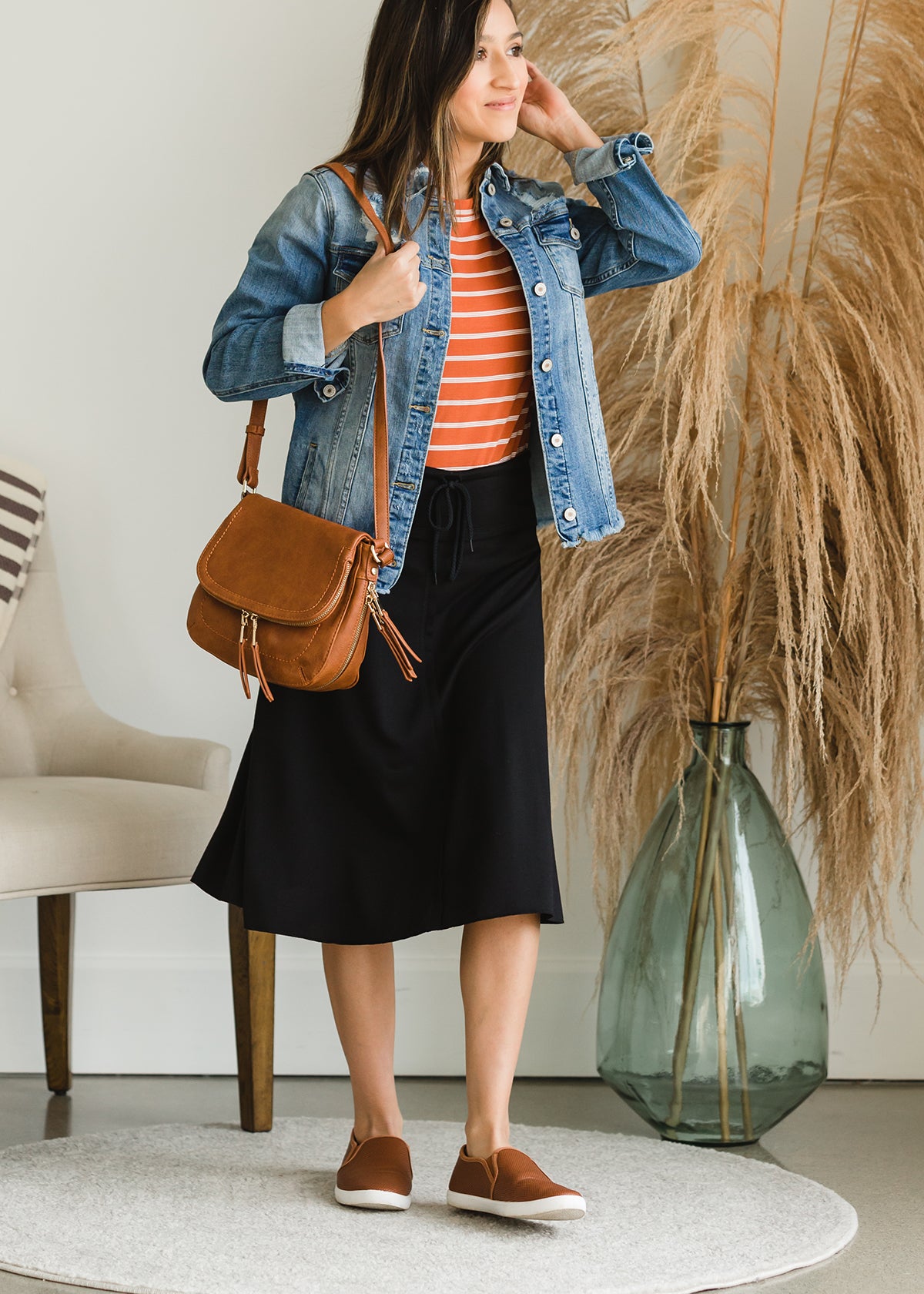 Hana Knit A-Line Midi Skirt - FINAL SALE Skirts