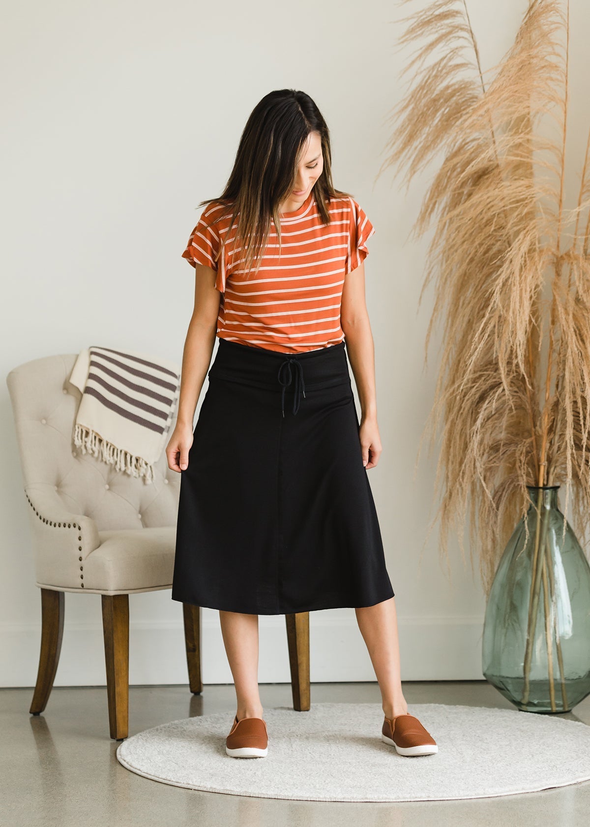 Hana Knit A-Line Midi Skirt - FINAL SALE Skirts