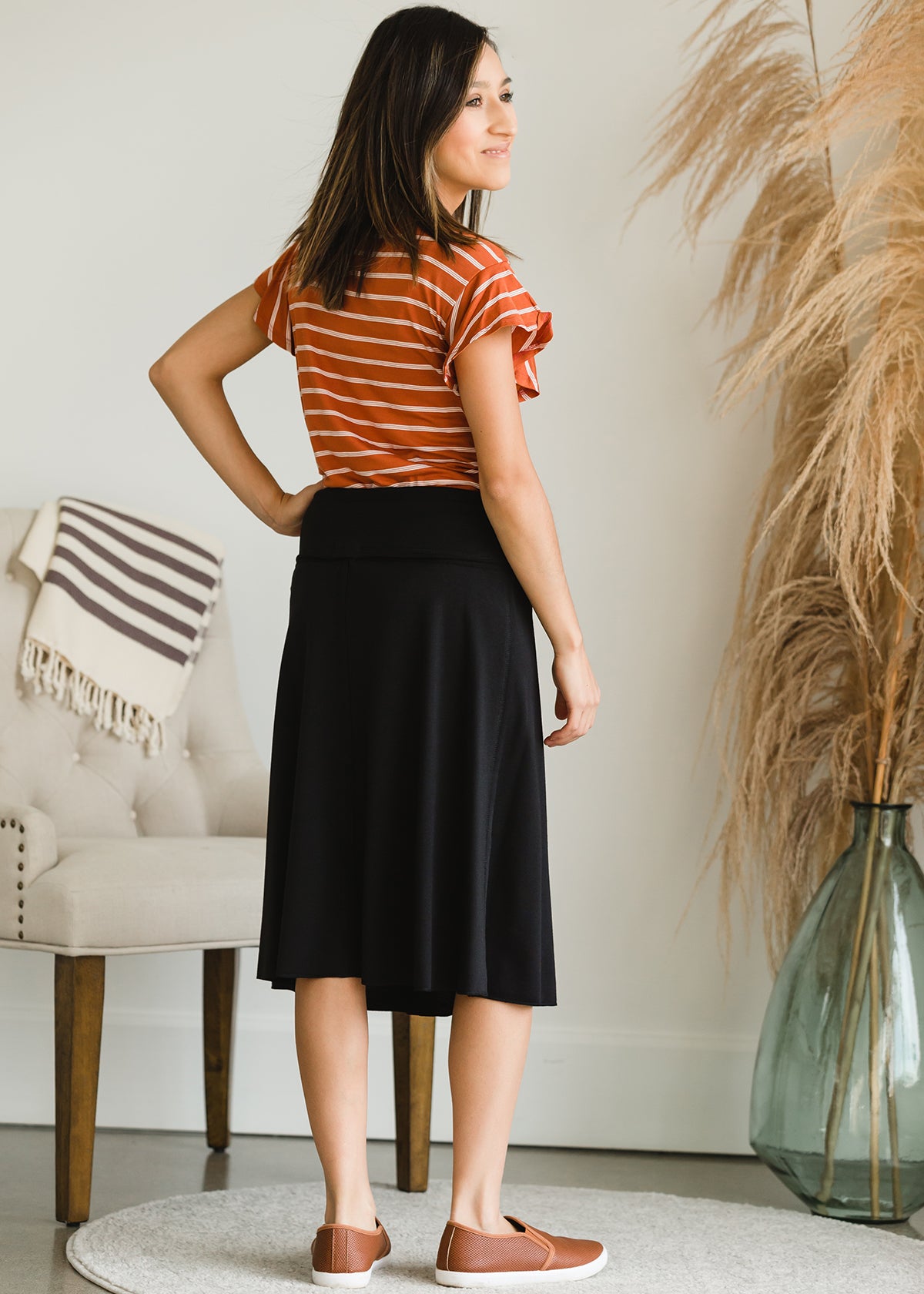 Hana Knit A-Line Midi Skirt - FINAL SALE Skirts