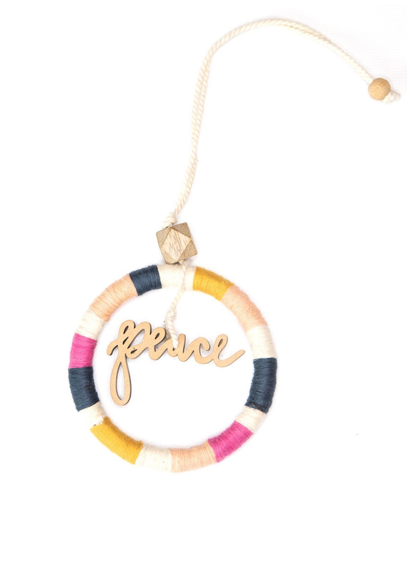 Hanging Wood Bead Natural Defuser Home & Lifestyle Mary Square Peace