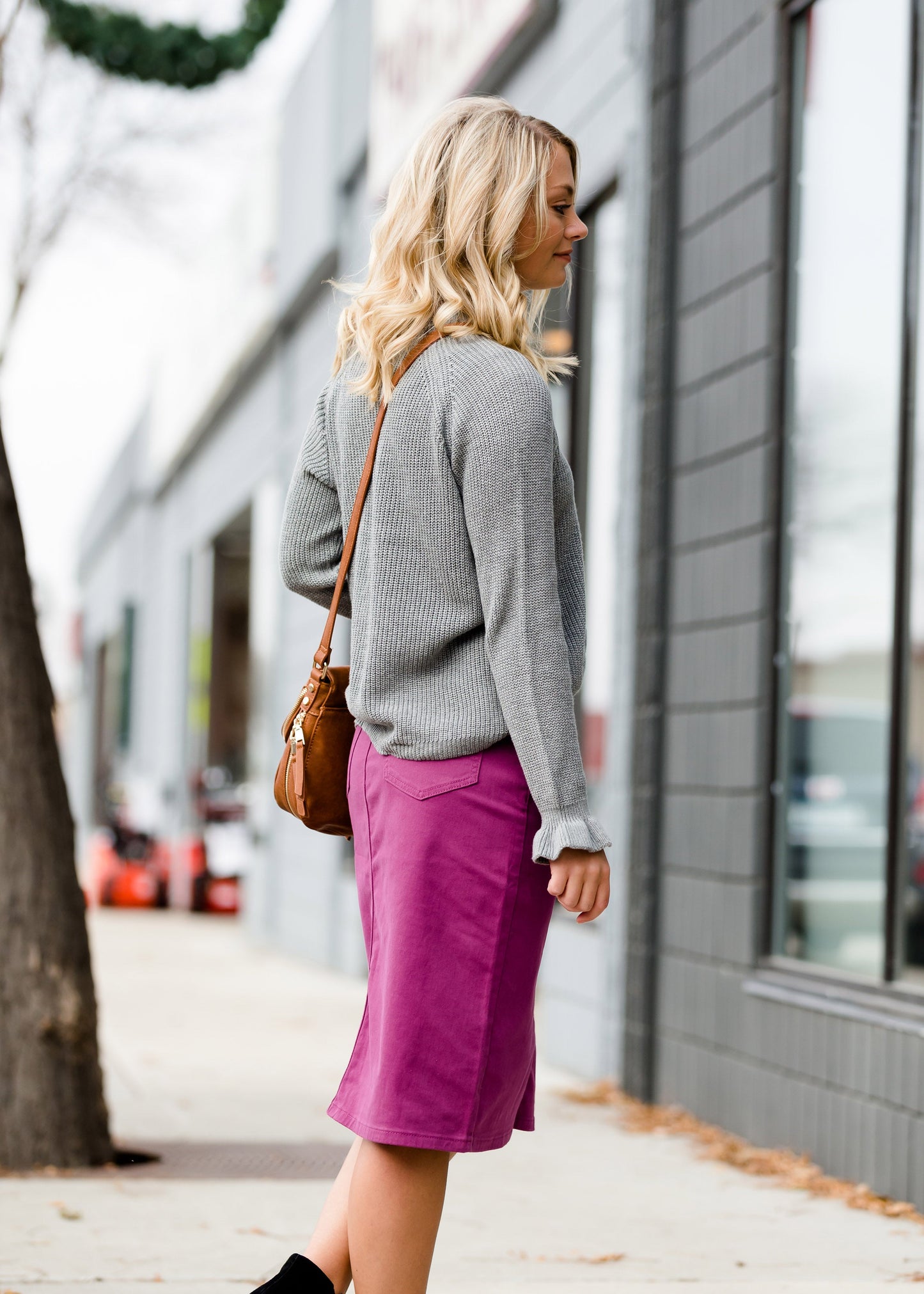 High Neck Ruffle Sweater - FINAL SALE Tops