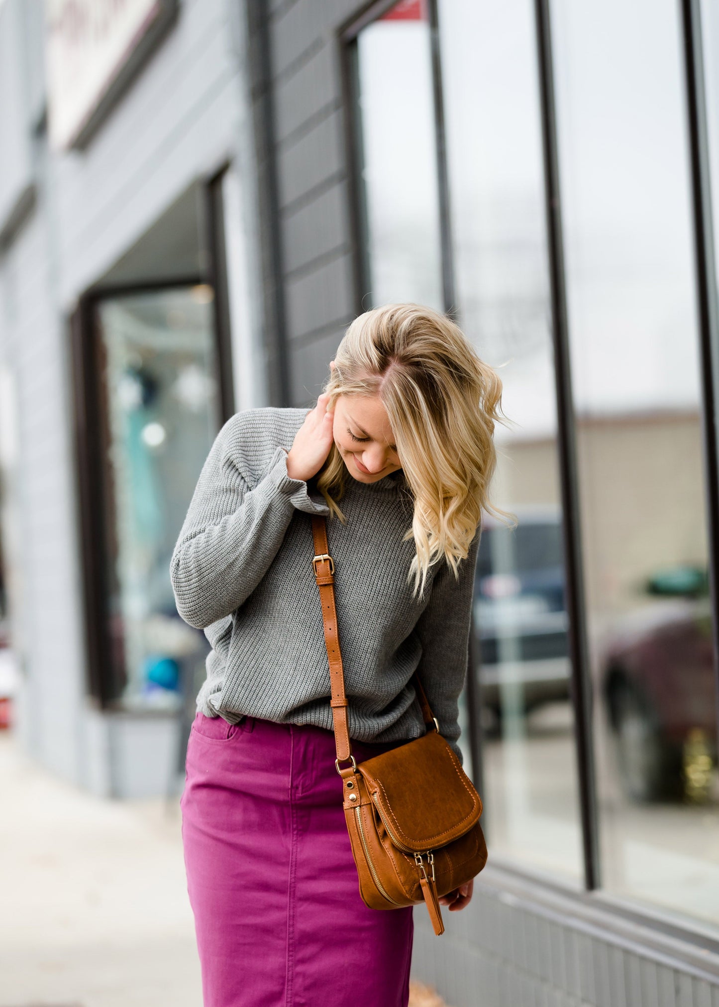 High Neck Ruffle Sweater - FINAL SALE Tops