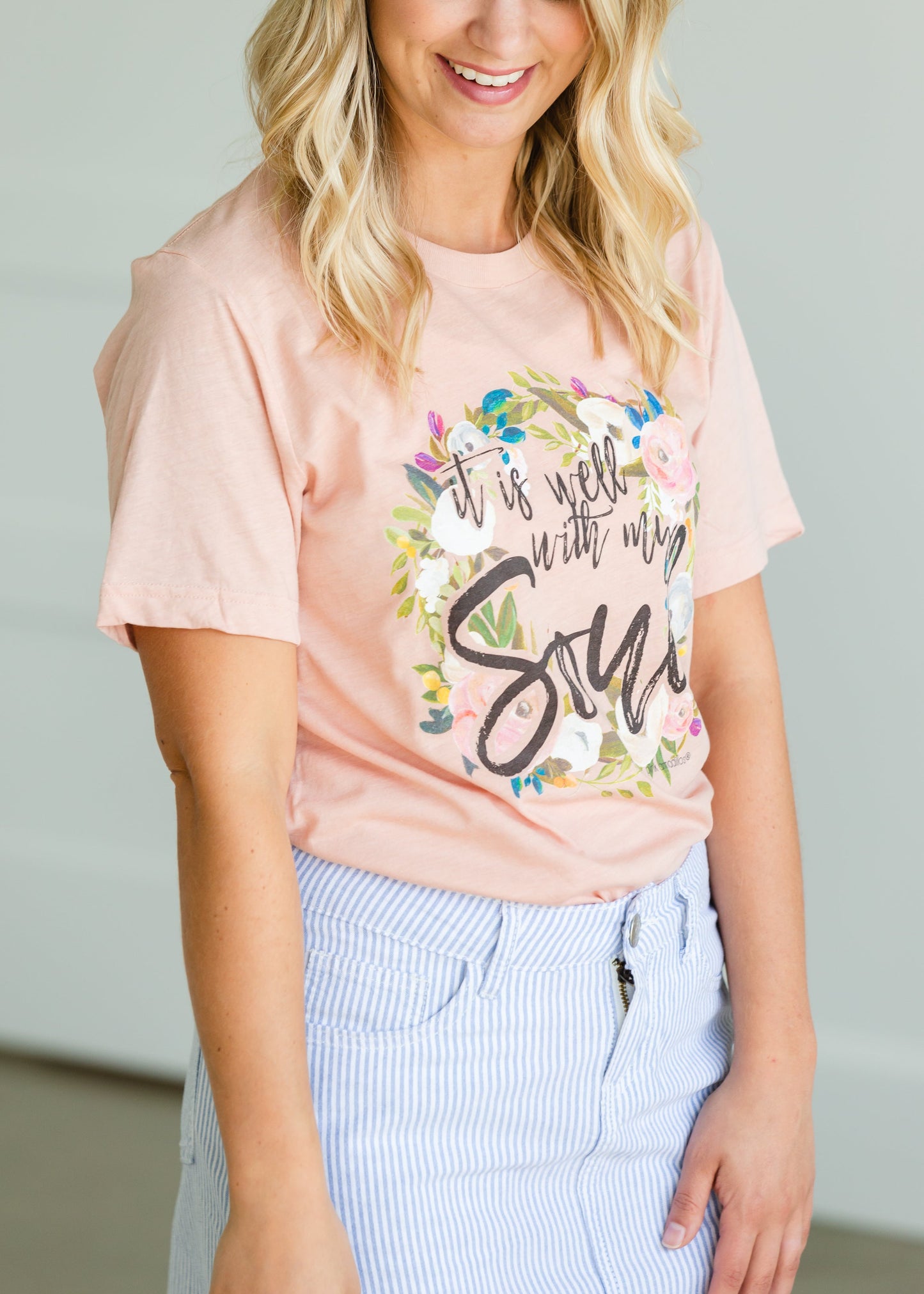 It is Well With My Soul Graphic Tee Tops