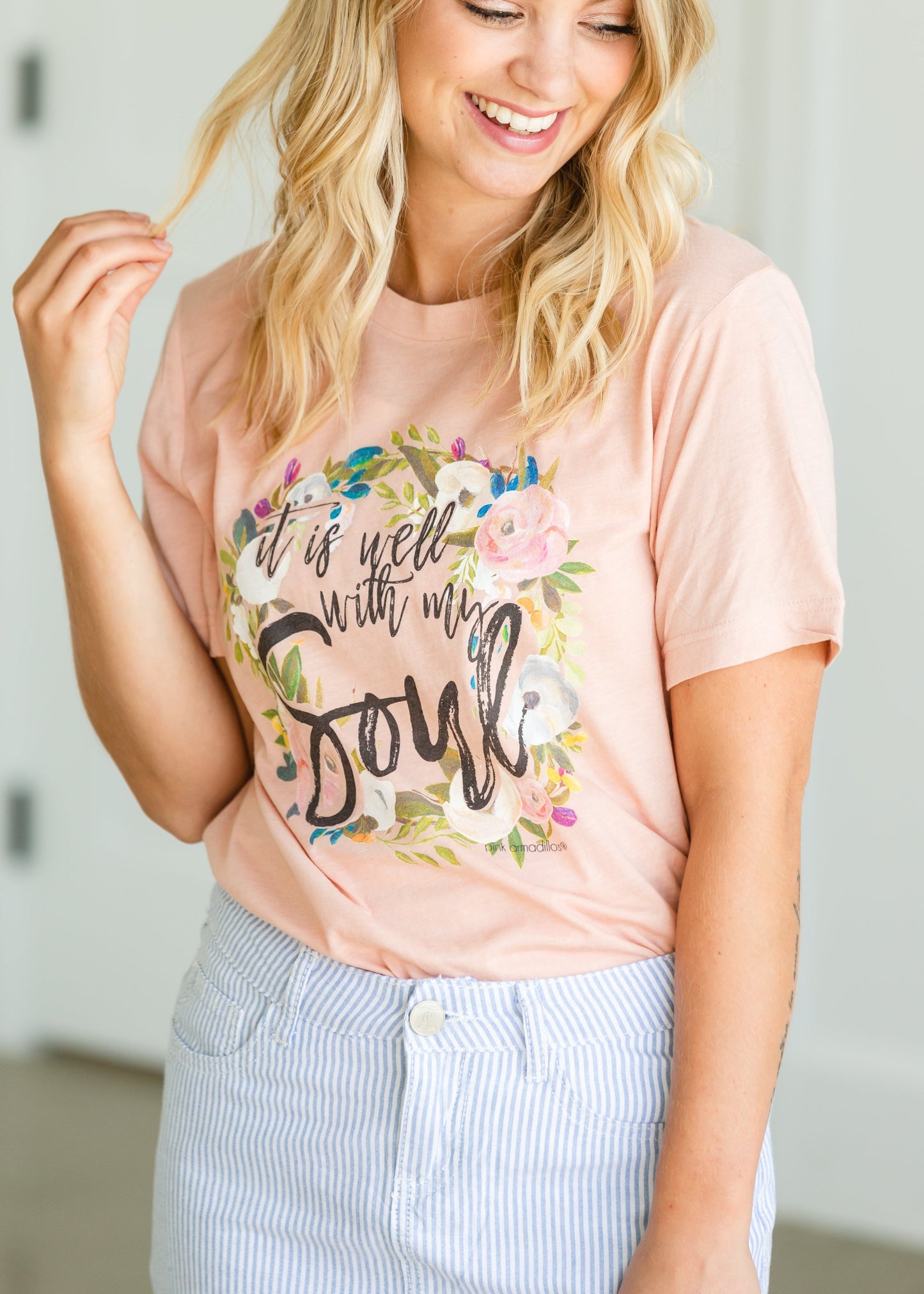 It is Well With My Soul Graphic Tee Tops