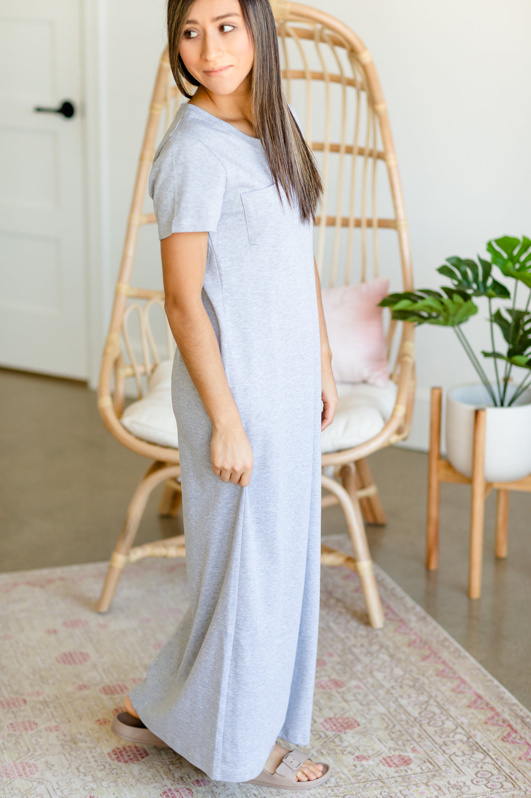 Jane Gray T-Shirt Maxi Dress - FINAL SALE Dresses