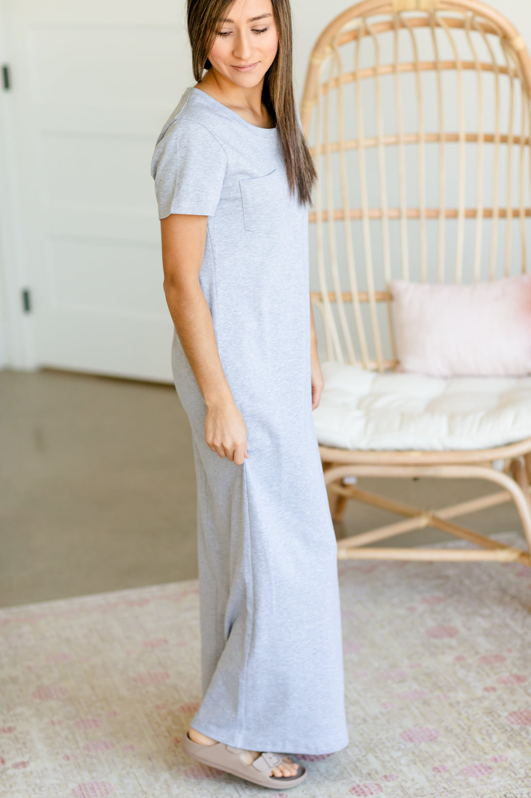 Jane Gray T-Shirt Maxi Dress - FINAL SALE Dresses