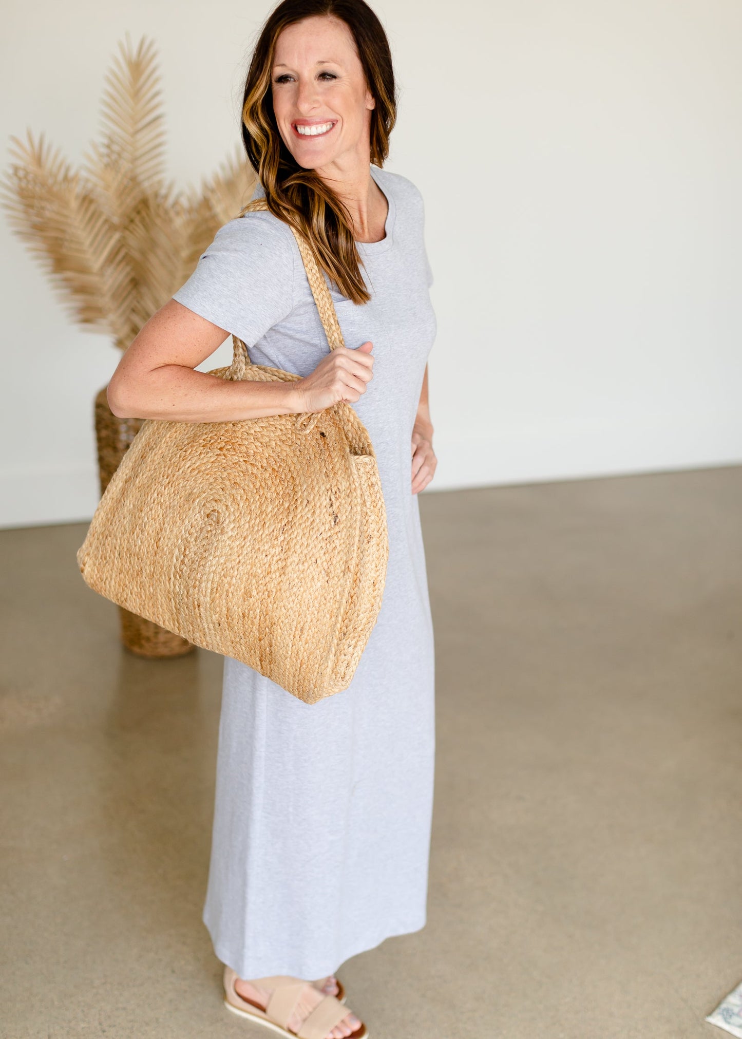 Jane Gray T-Shirt Maxi Dress - FINAL SALE Dresses